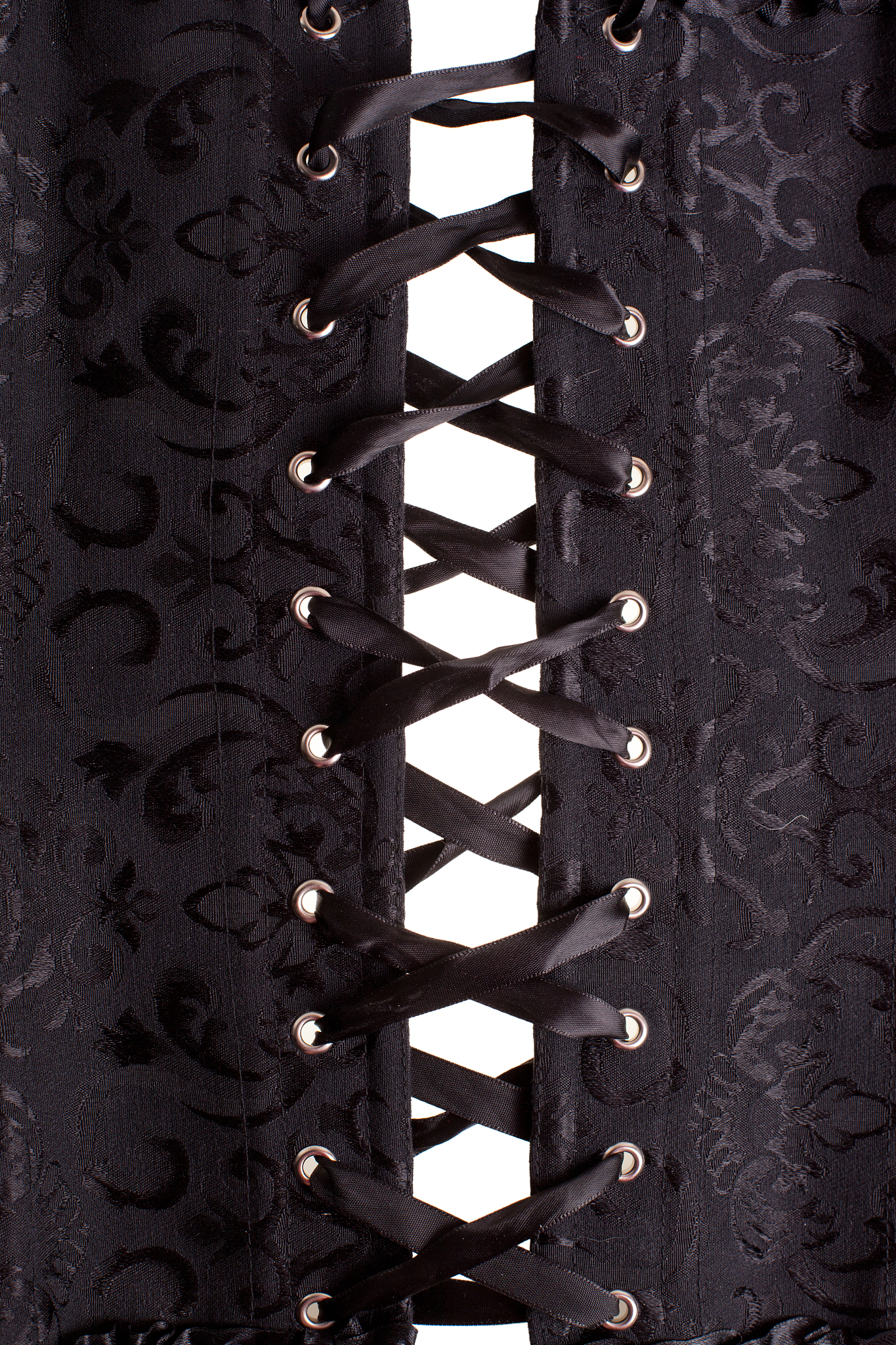 close up black corset