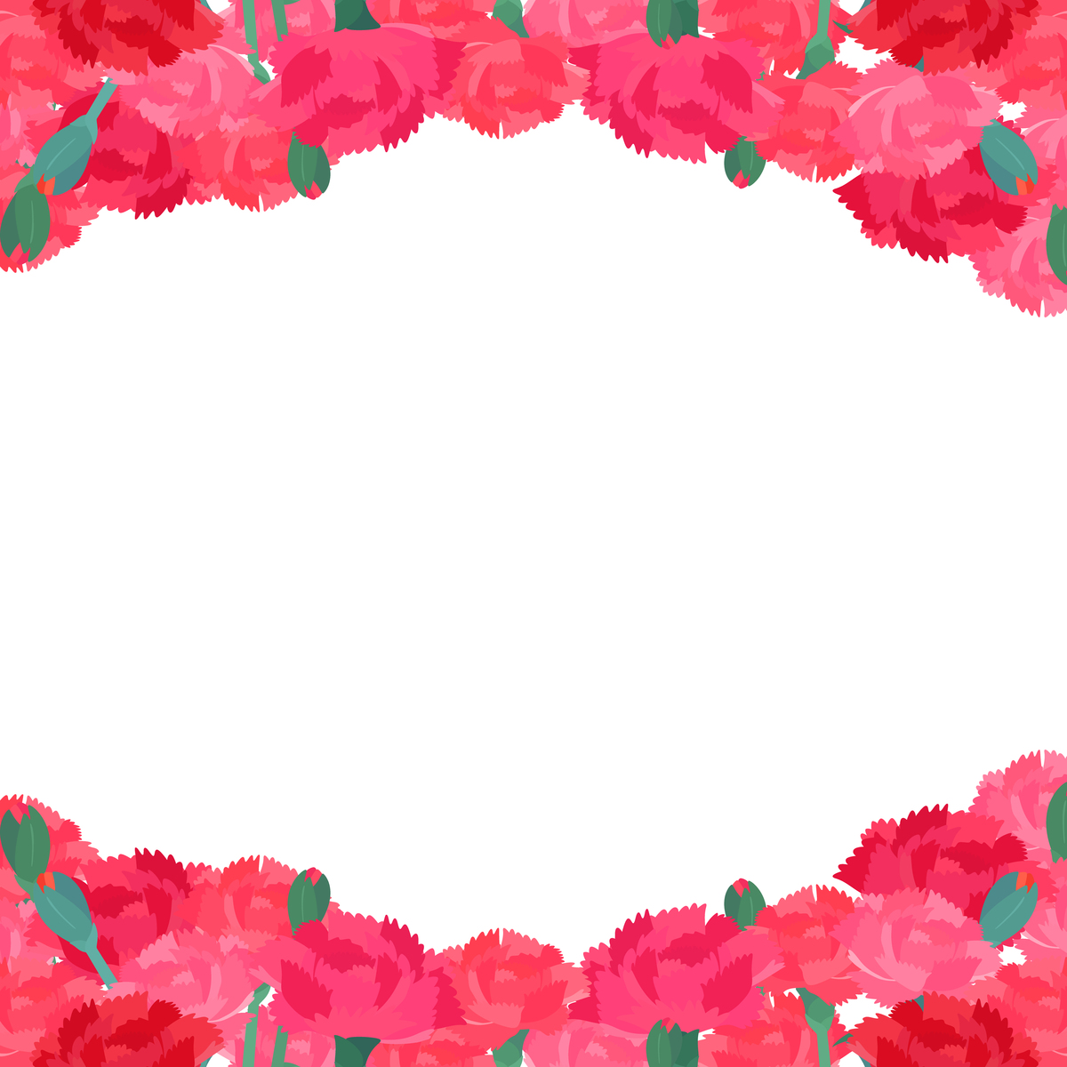 康乃馨花环透明背景