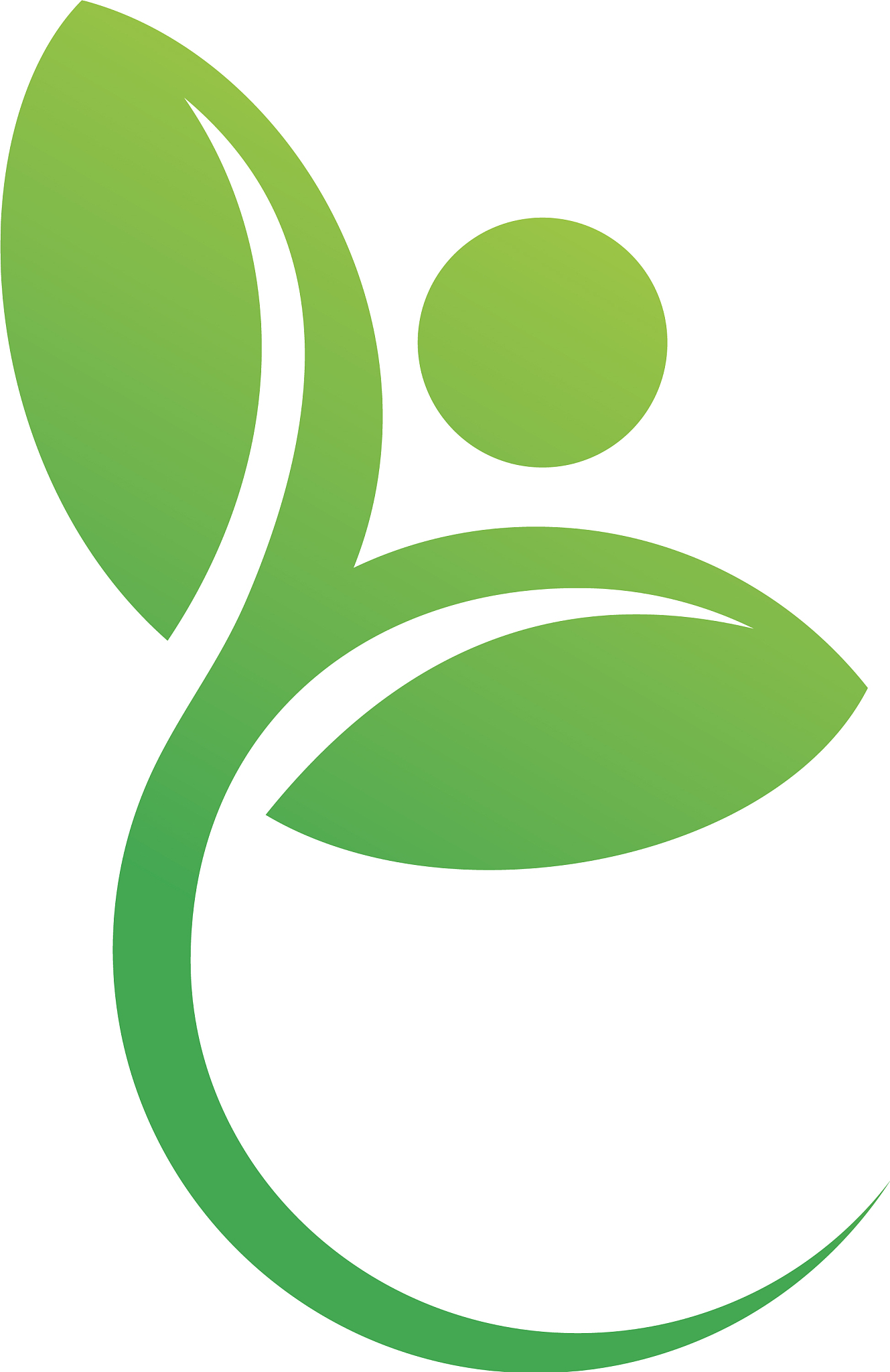 green leaves and ecology logo