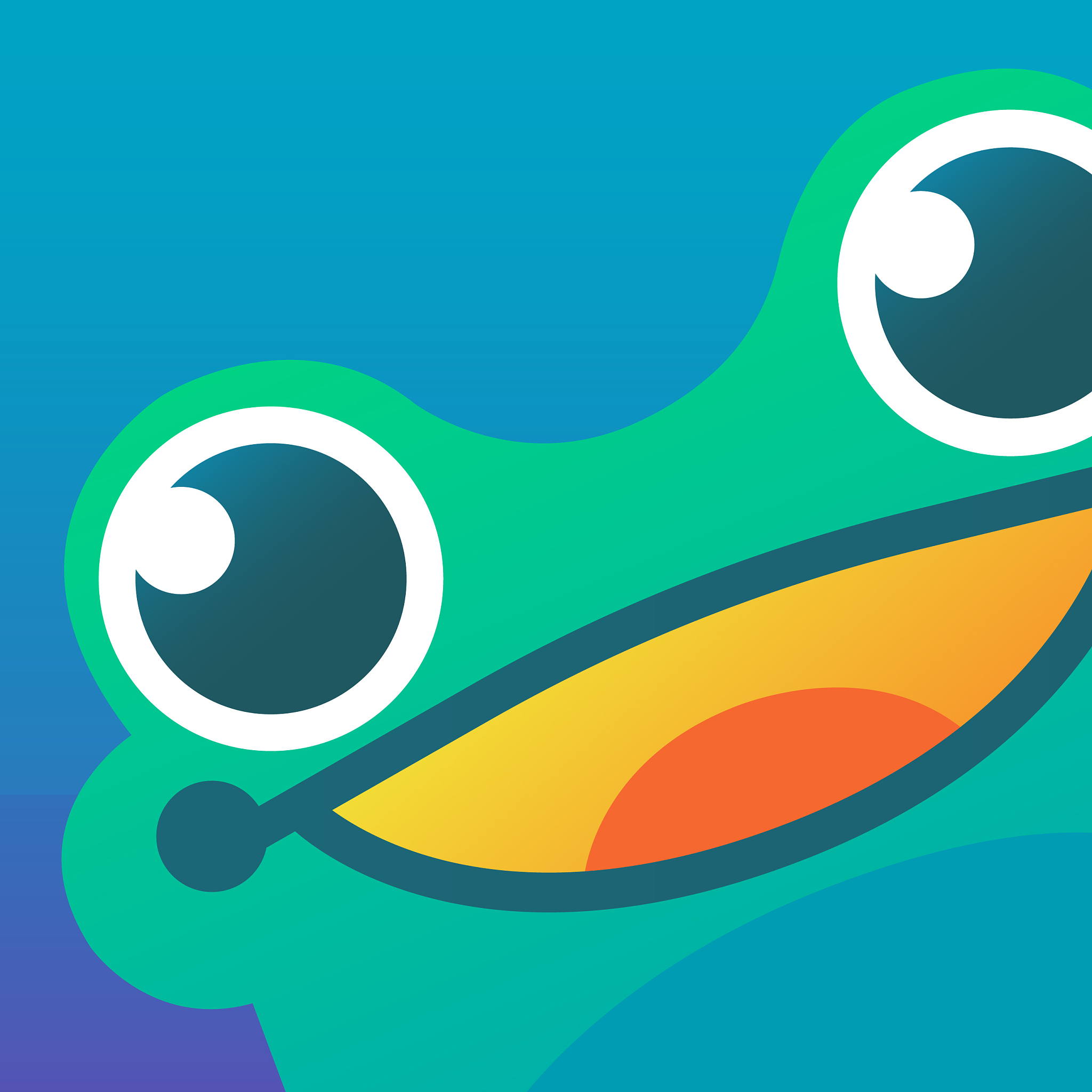 frog logo and icon isolated image