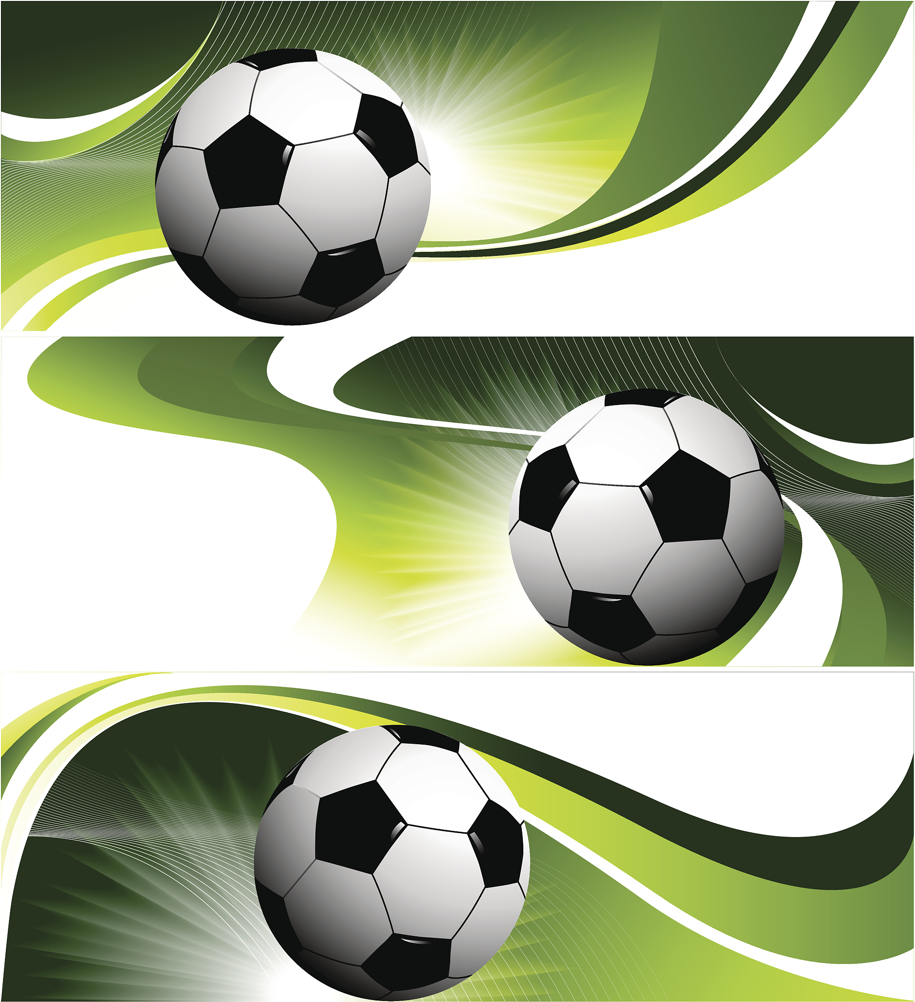 green football banners