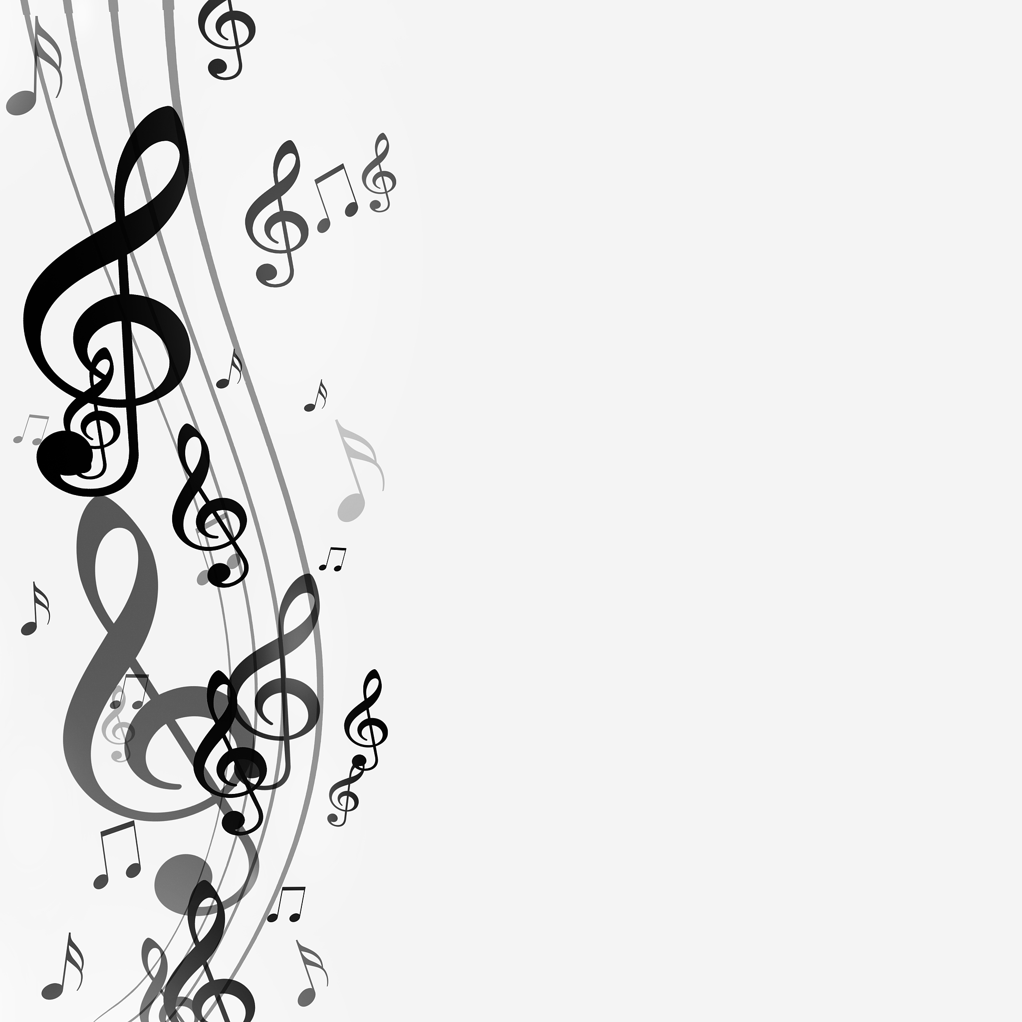 black music notes