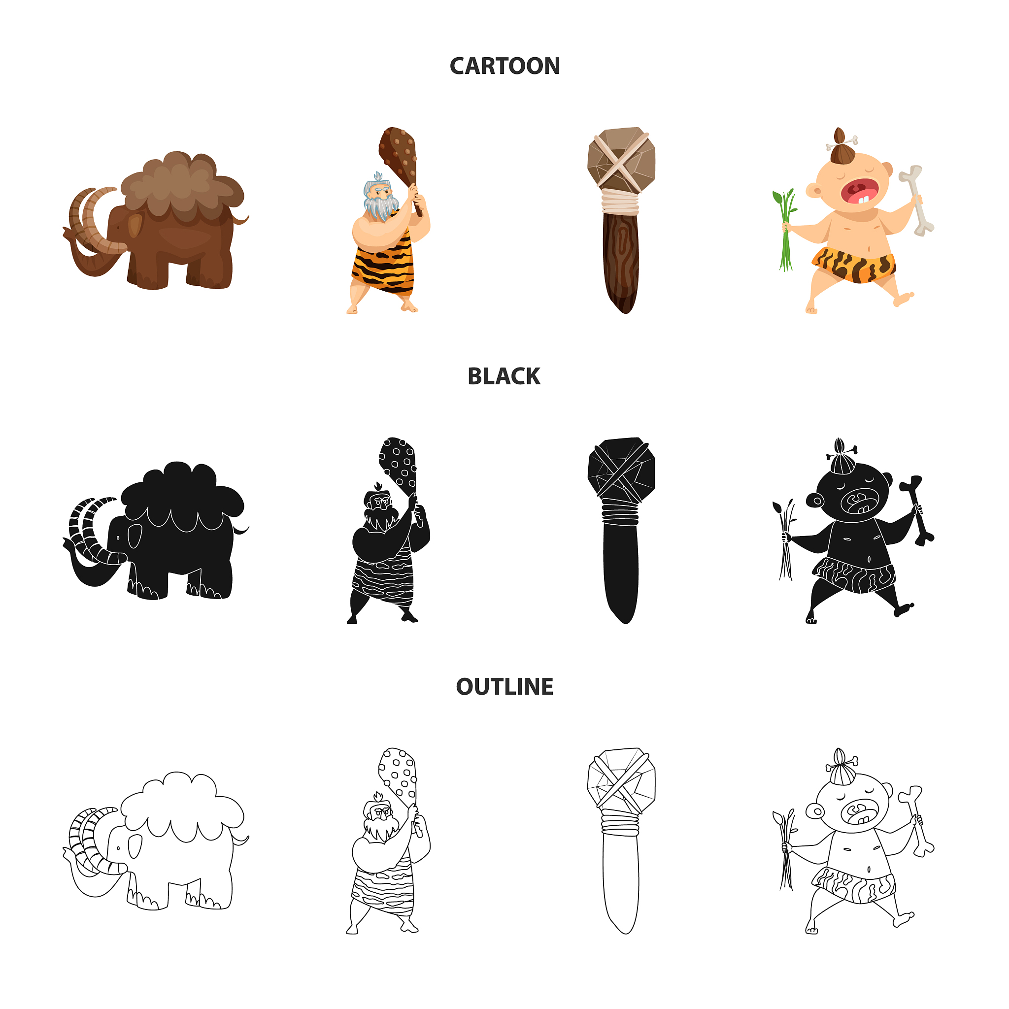 design of evolution and prehistory logo