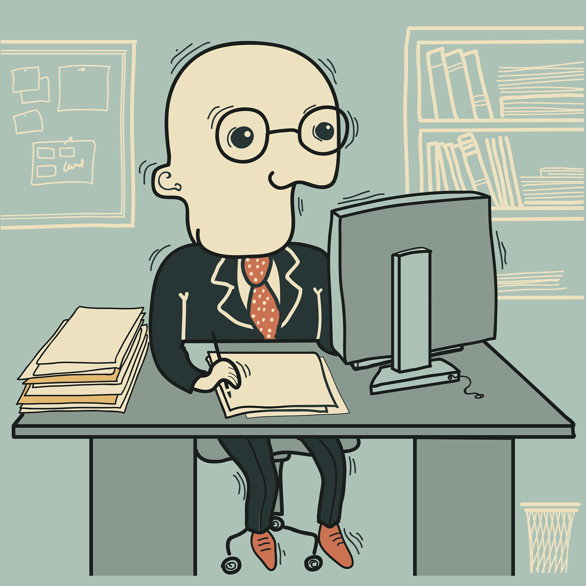 businessman working in an office