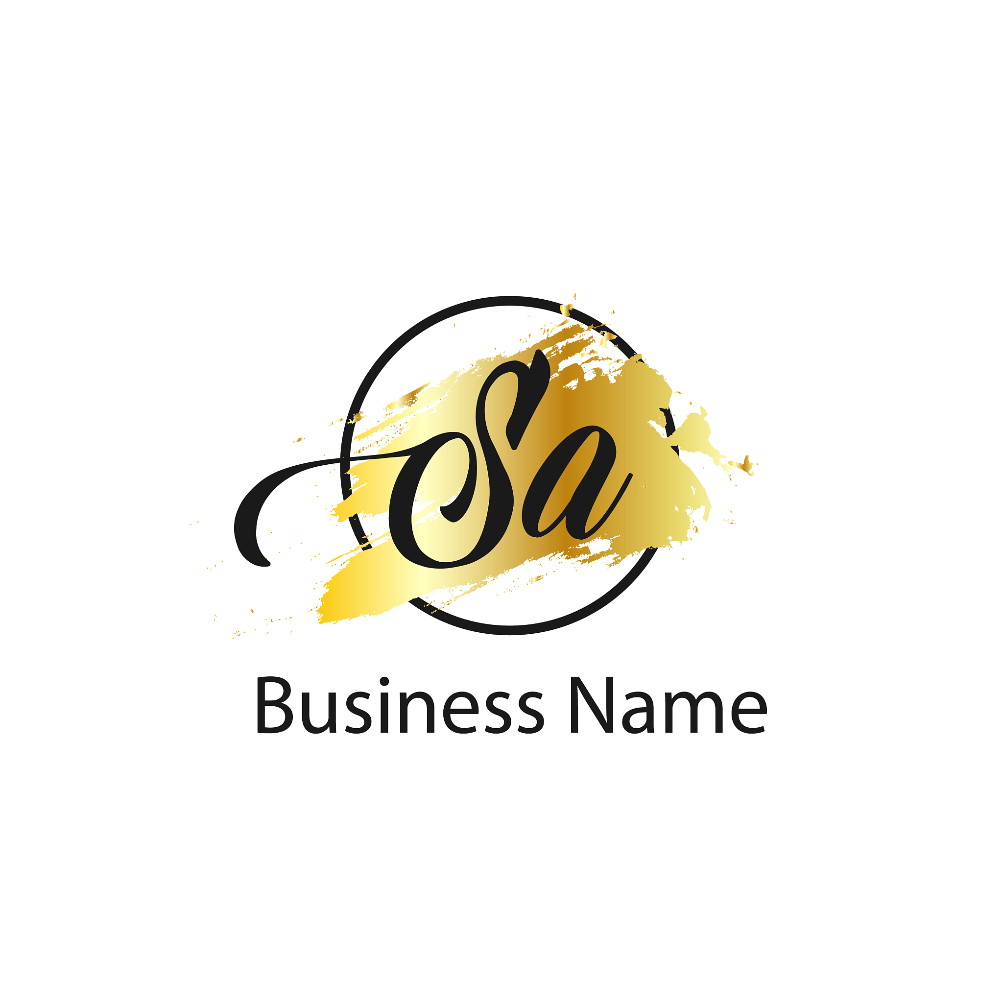 initial letter sa logo template design