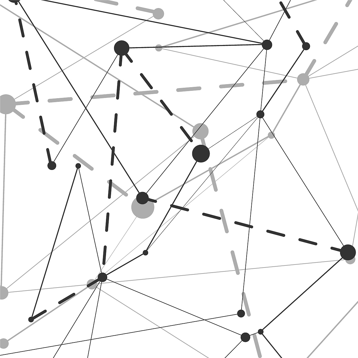 abstract connecting dots and lines and technology
