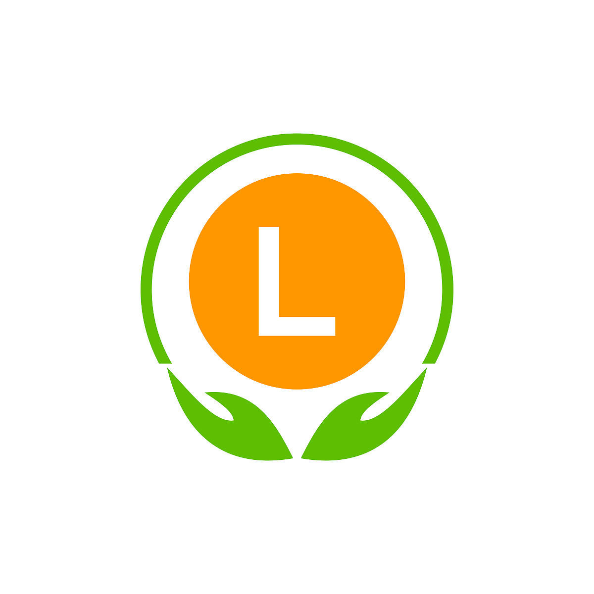 医疗保健图标医疗药房标志上字母l.健康,慈善标志与l标志模板