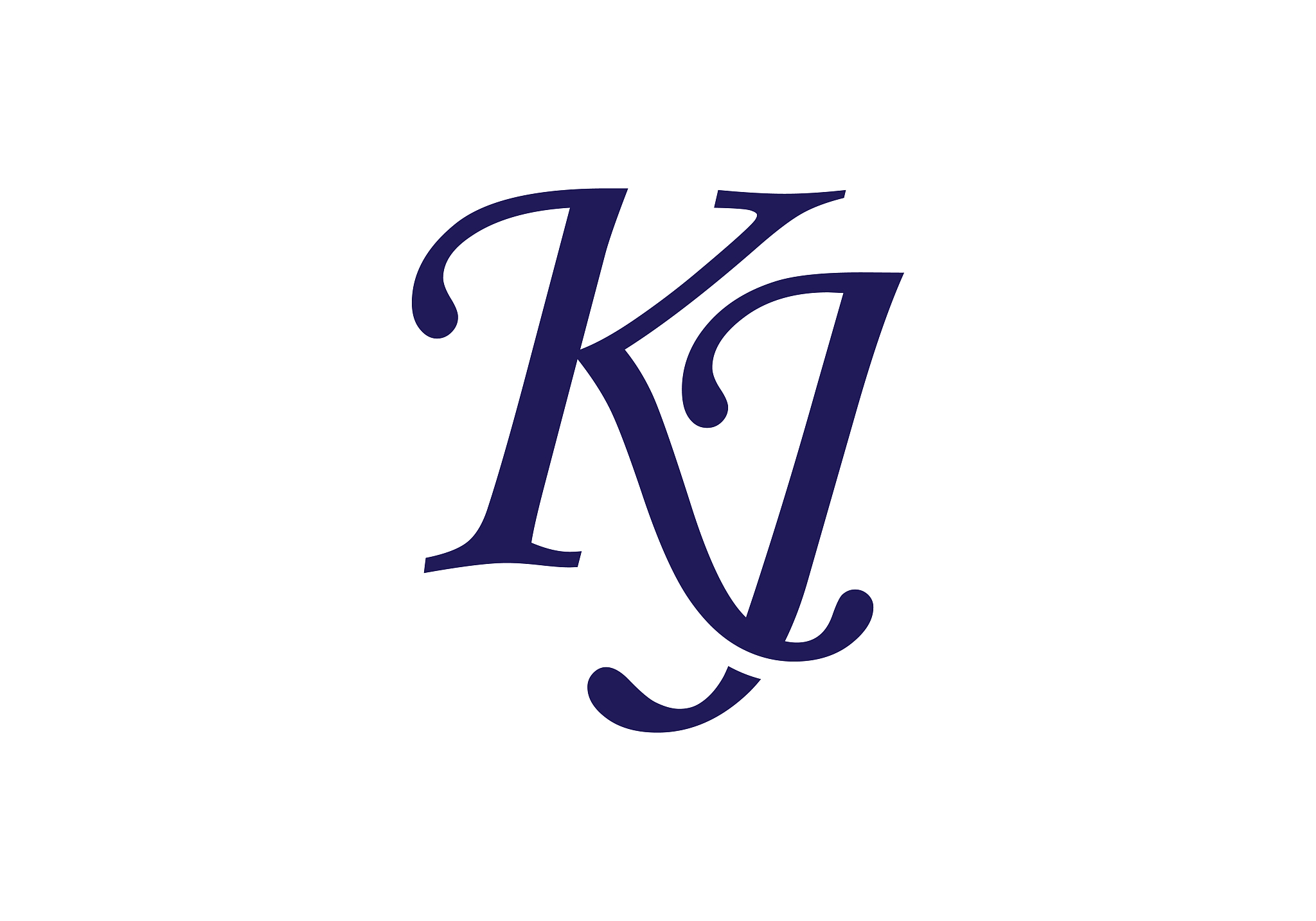 monogram letter logo design vector template. letter logo design