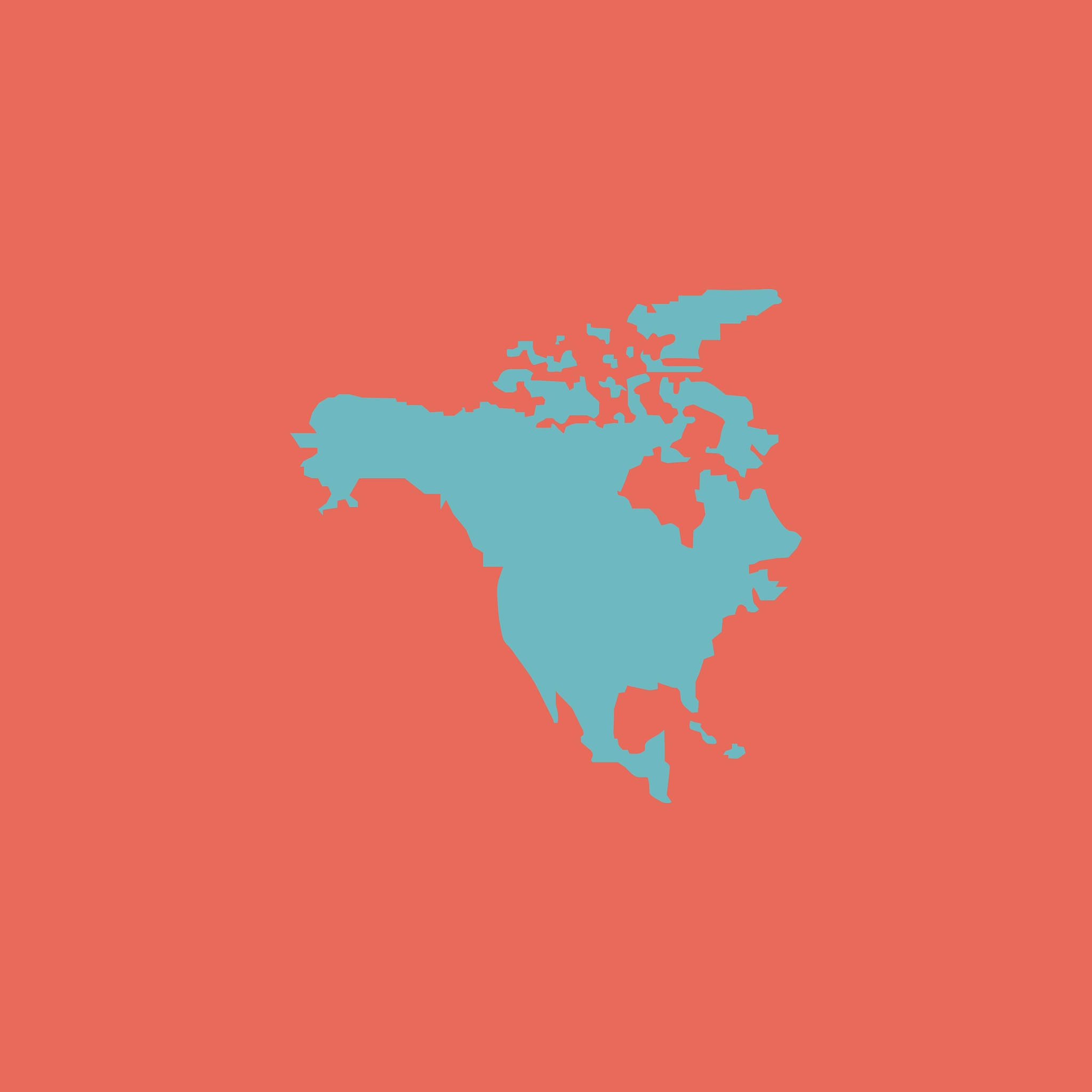 north america map