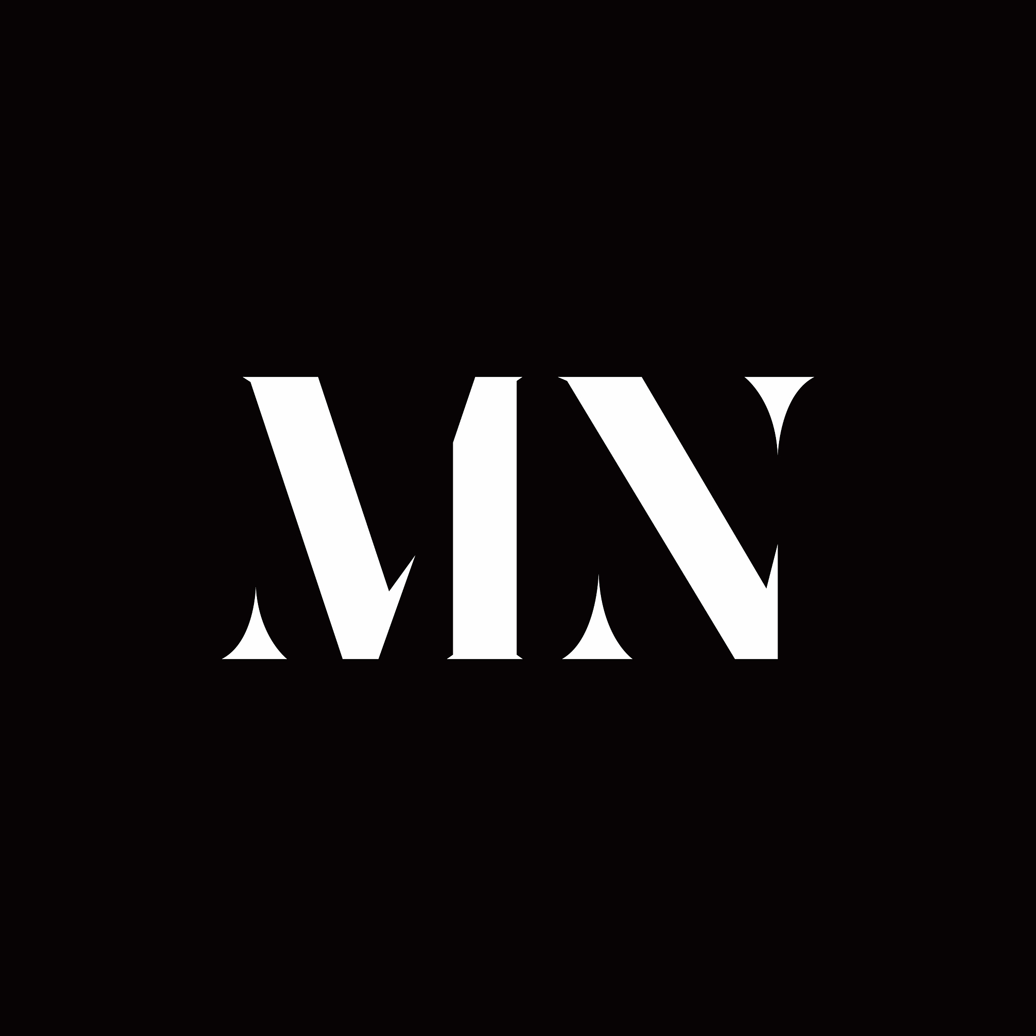 mn logo letter initial logo designs template
