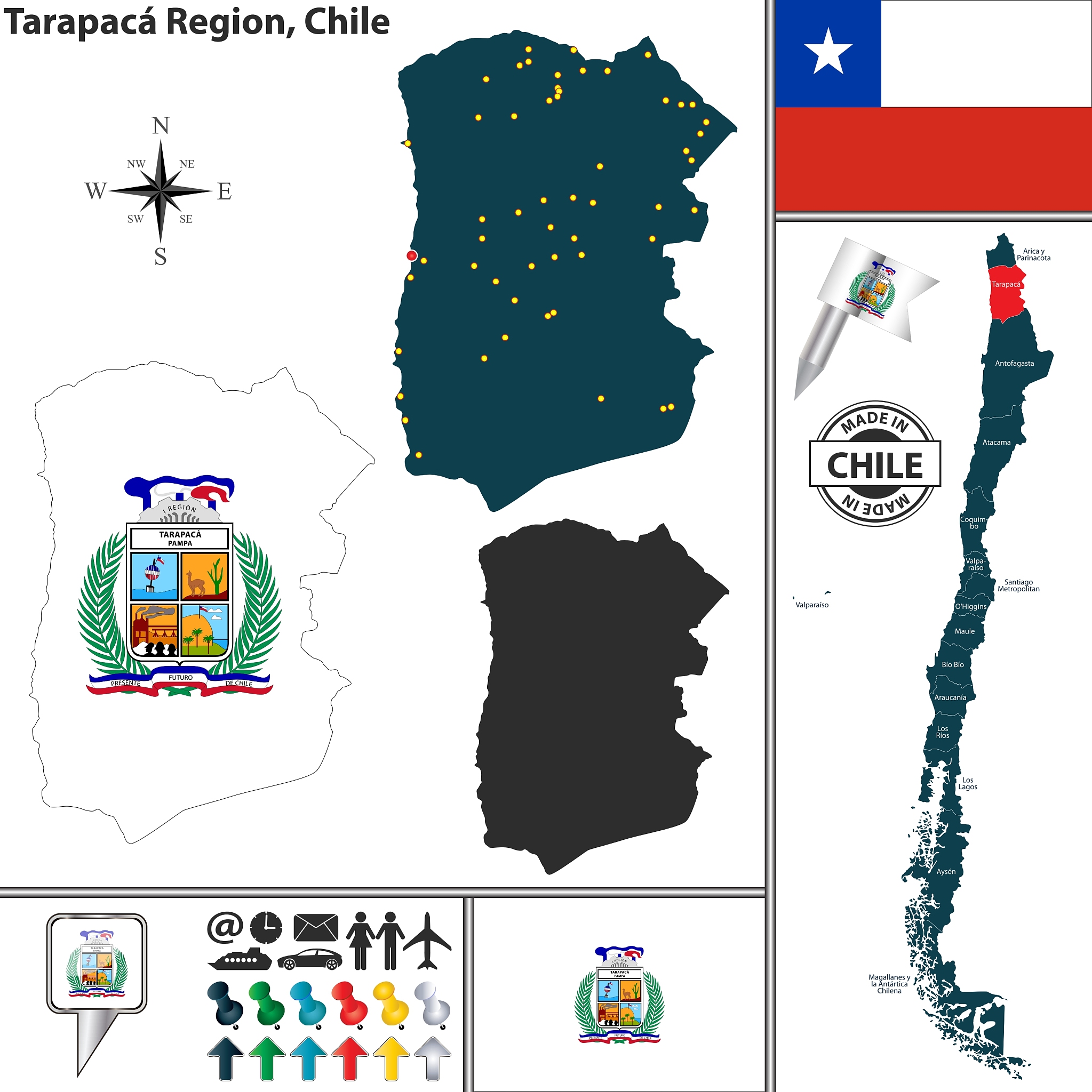 map of tarapaca