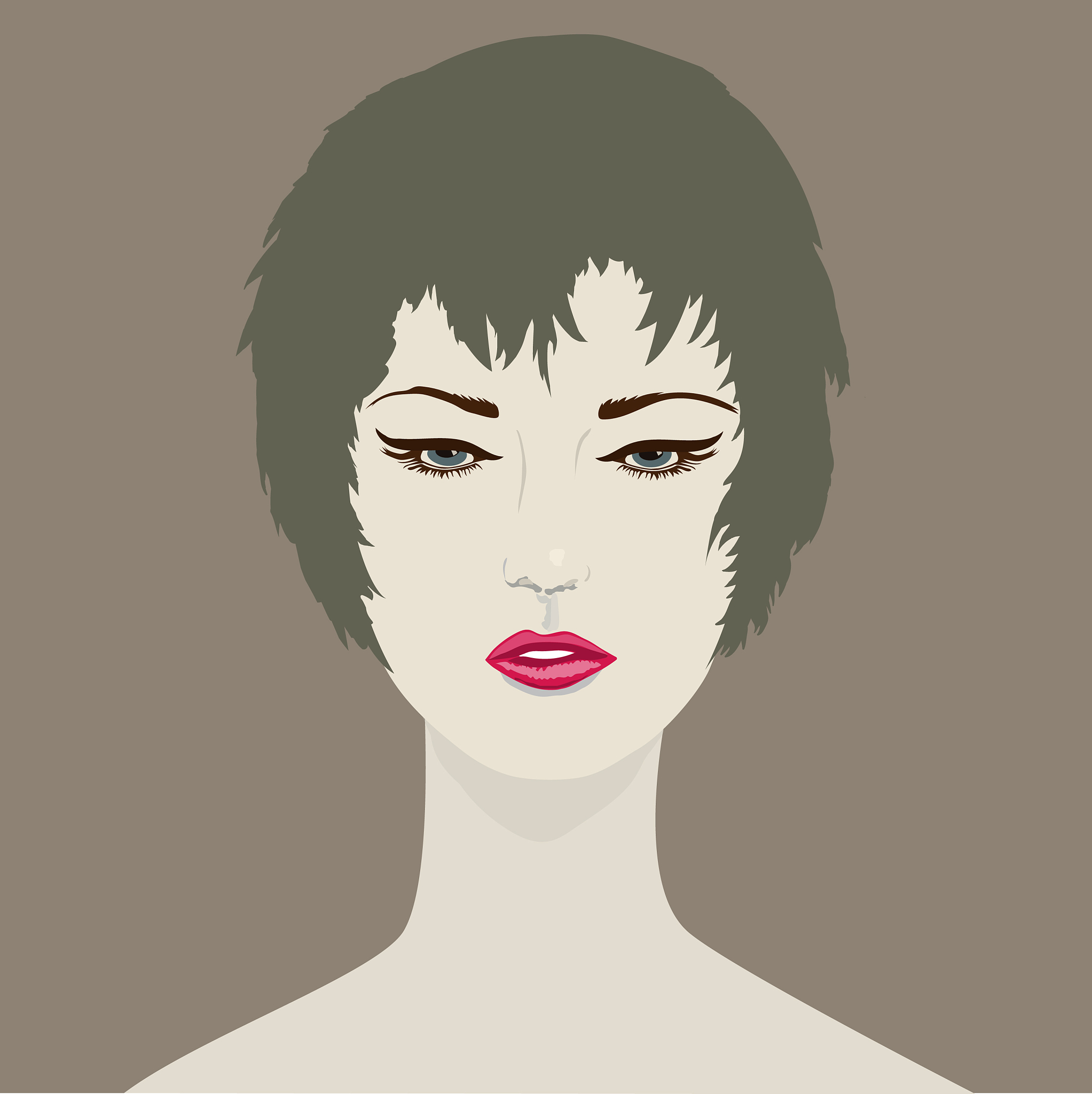 我要用ai绘画制作一个短发少女告诉我关键词