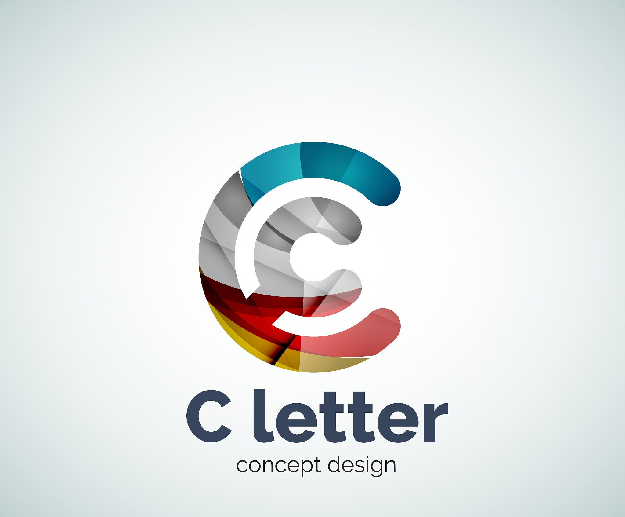 c letter concept logo template