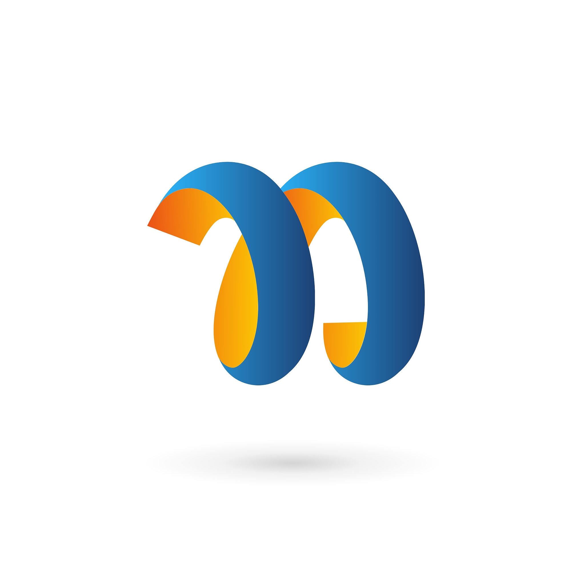 letter n logo icon design template elements