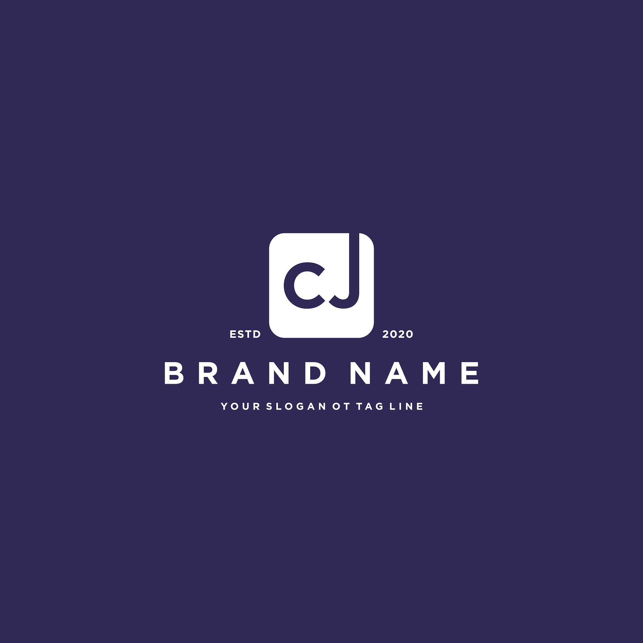 letter cj logo design