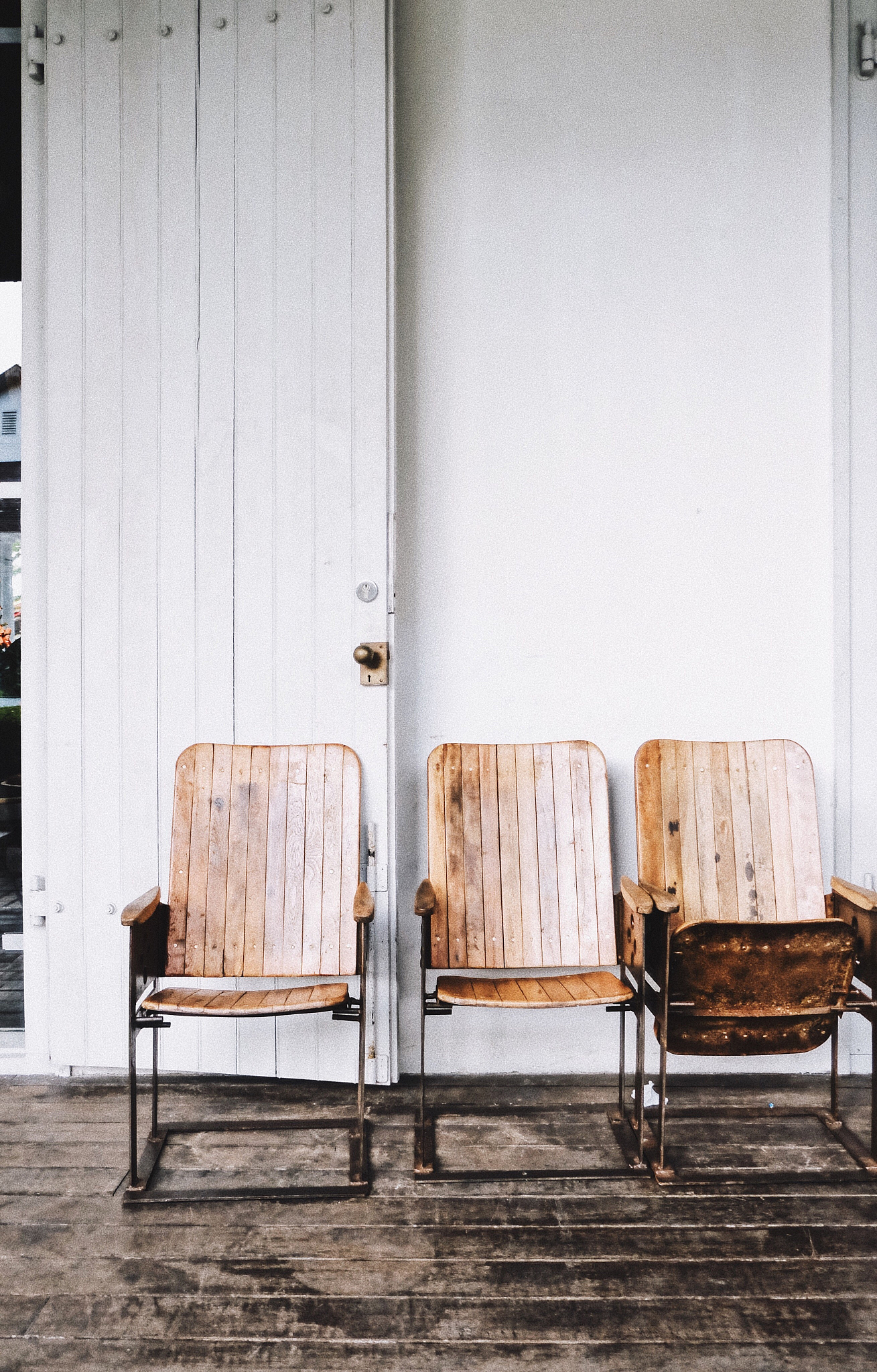 empty chairs in room