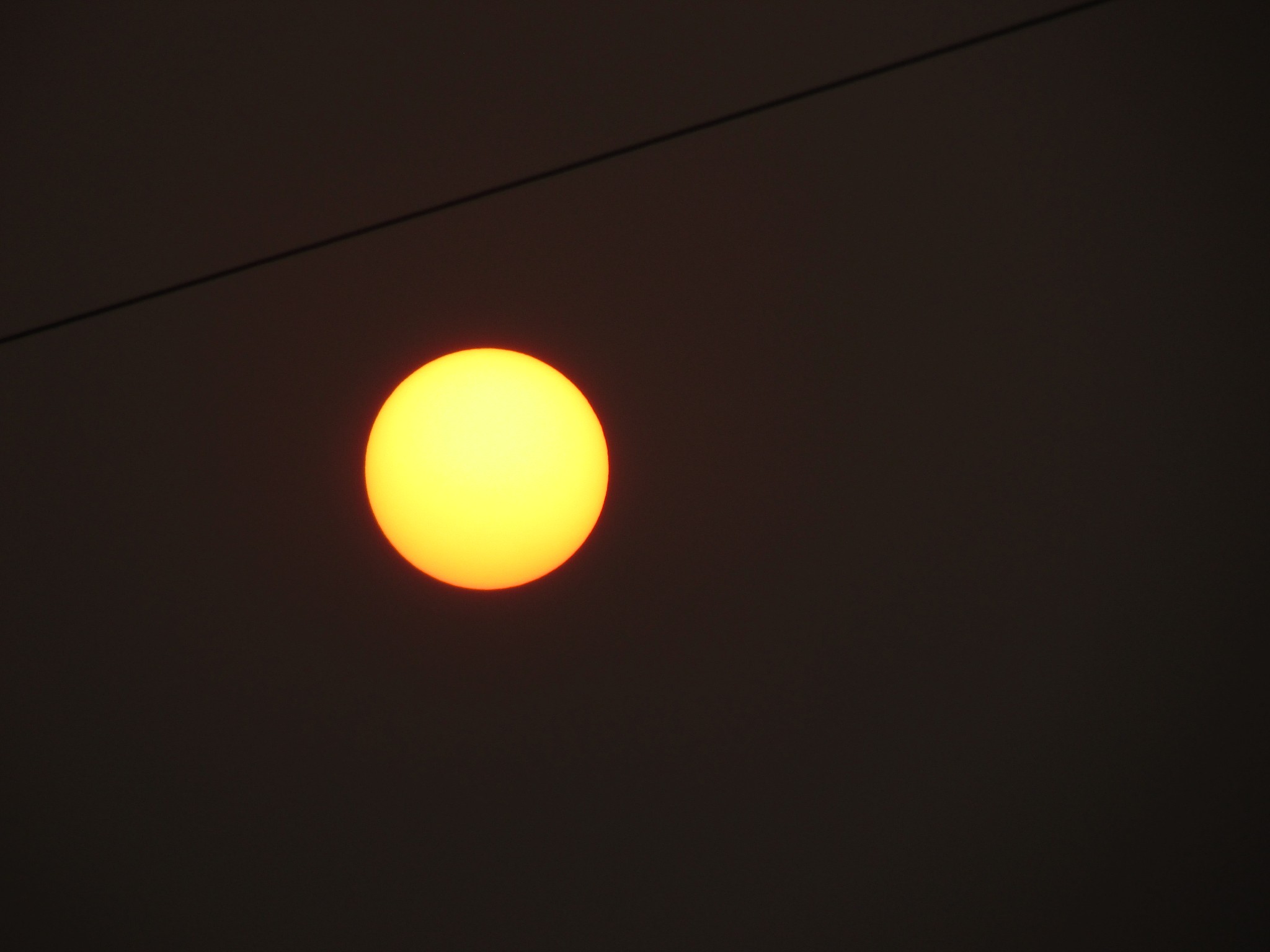 close up big sunset, big orange sun, beautiful scenic view of na