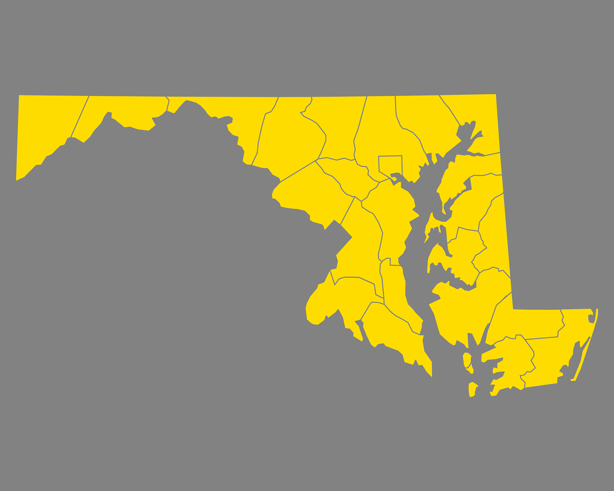 map of maryland