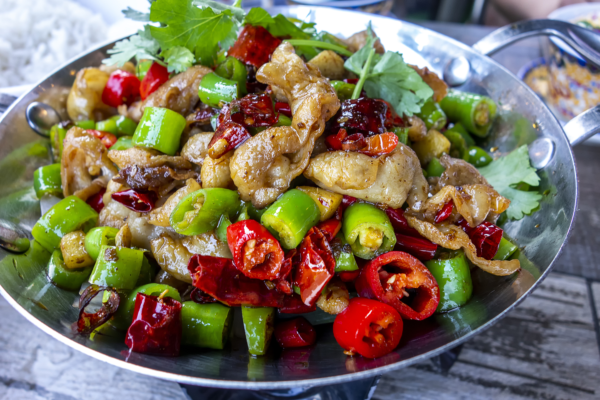 chinese characteristic gourmet hunan famous vegetable dry pot fe