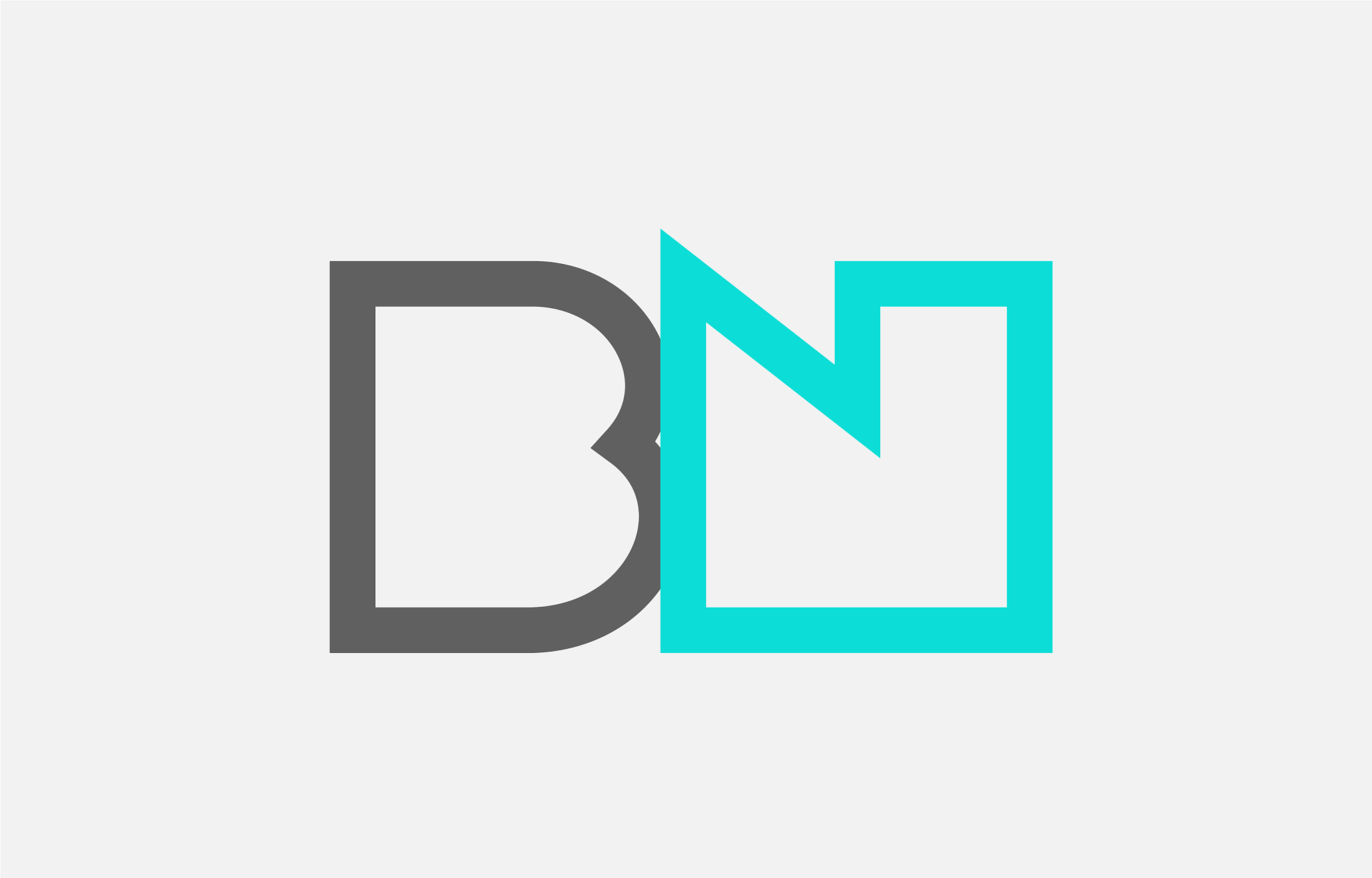 blue grey alphabet letter bn b n combination for