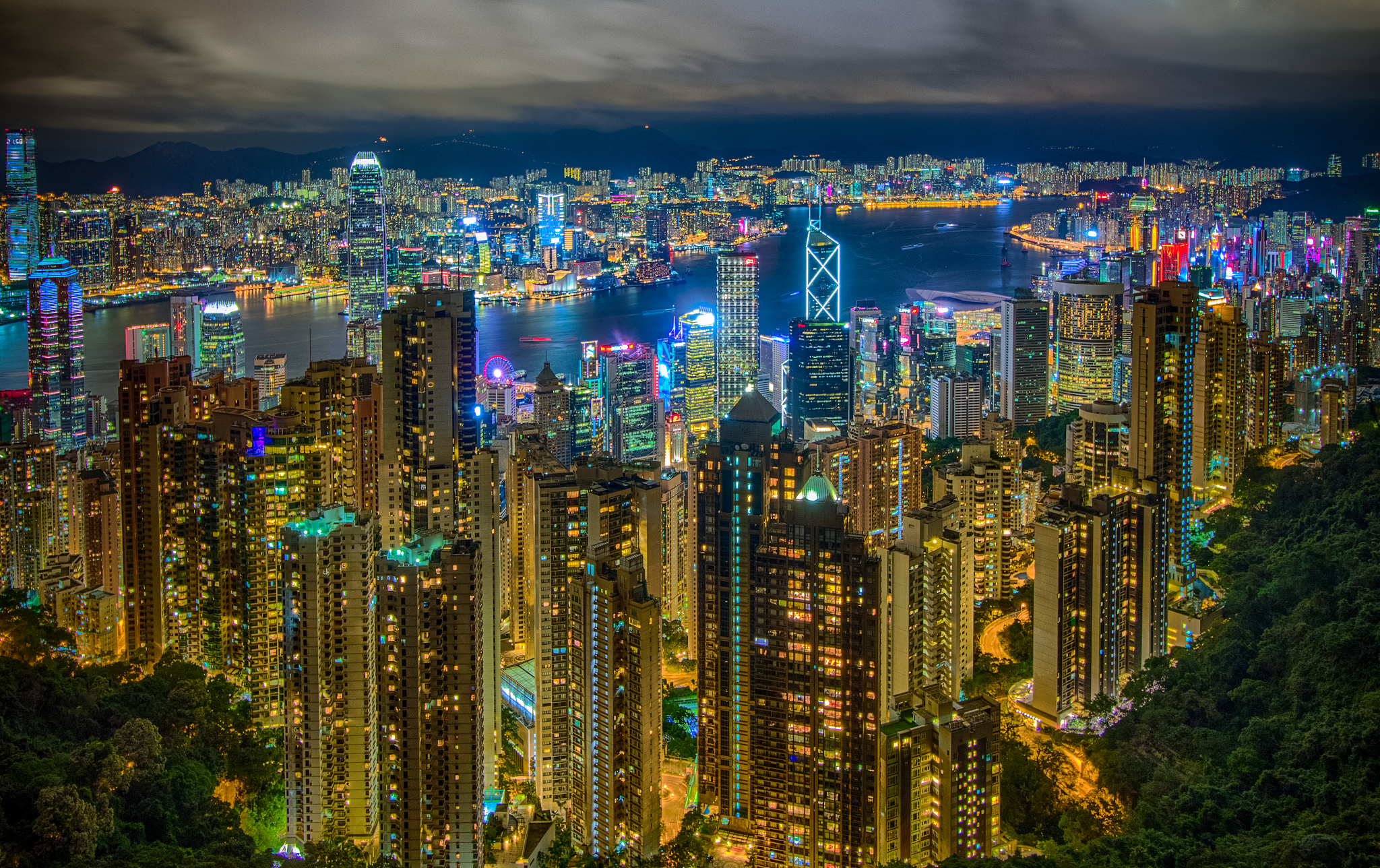 hong kong from the peak