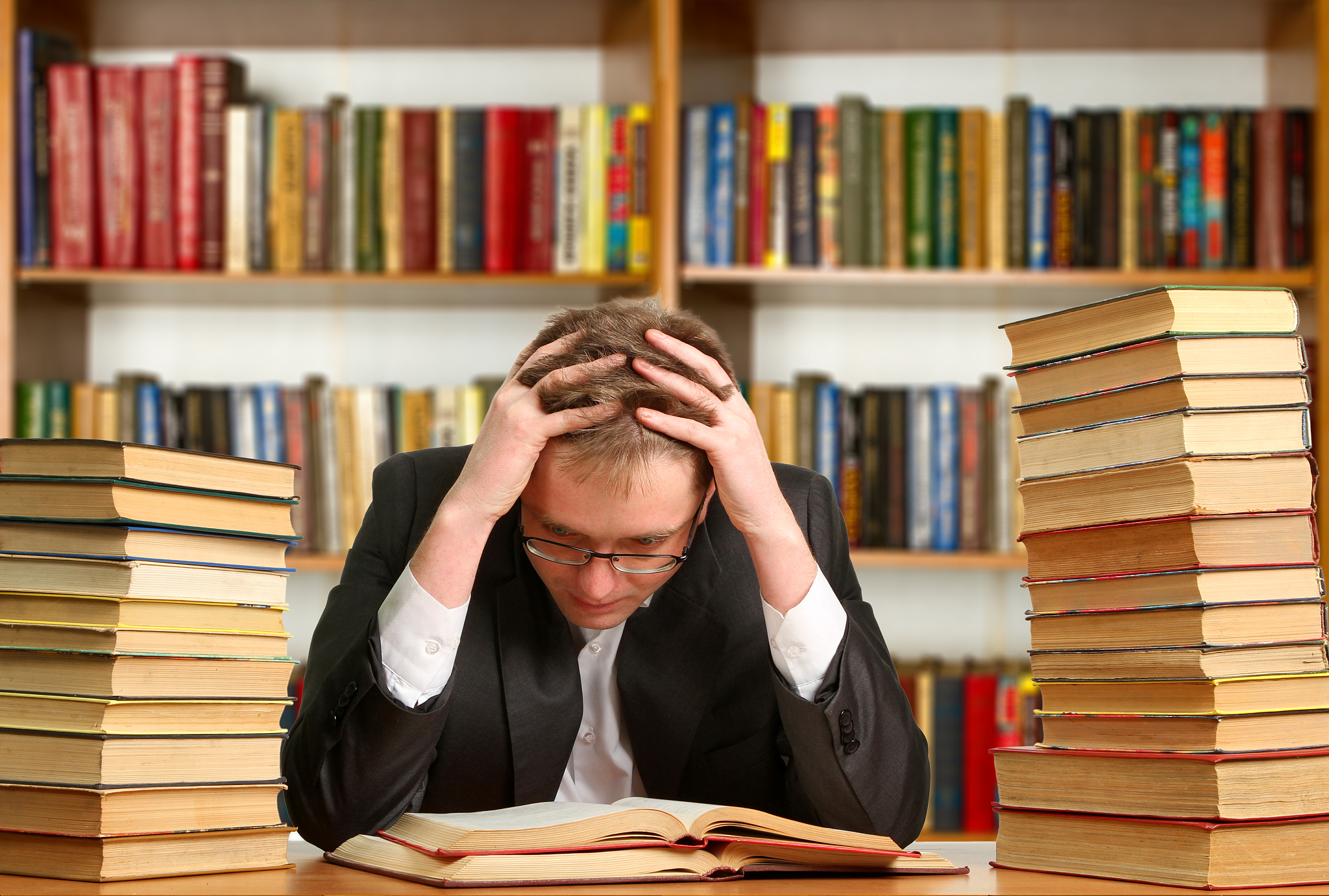 portrait of clever student
