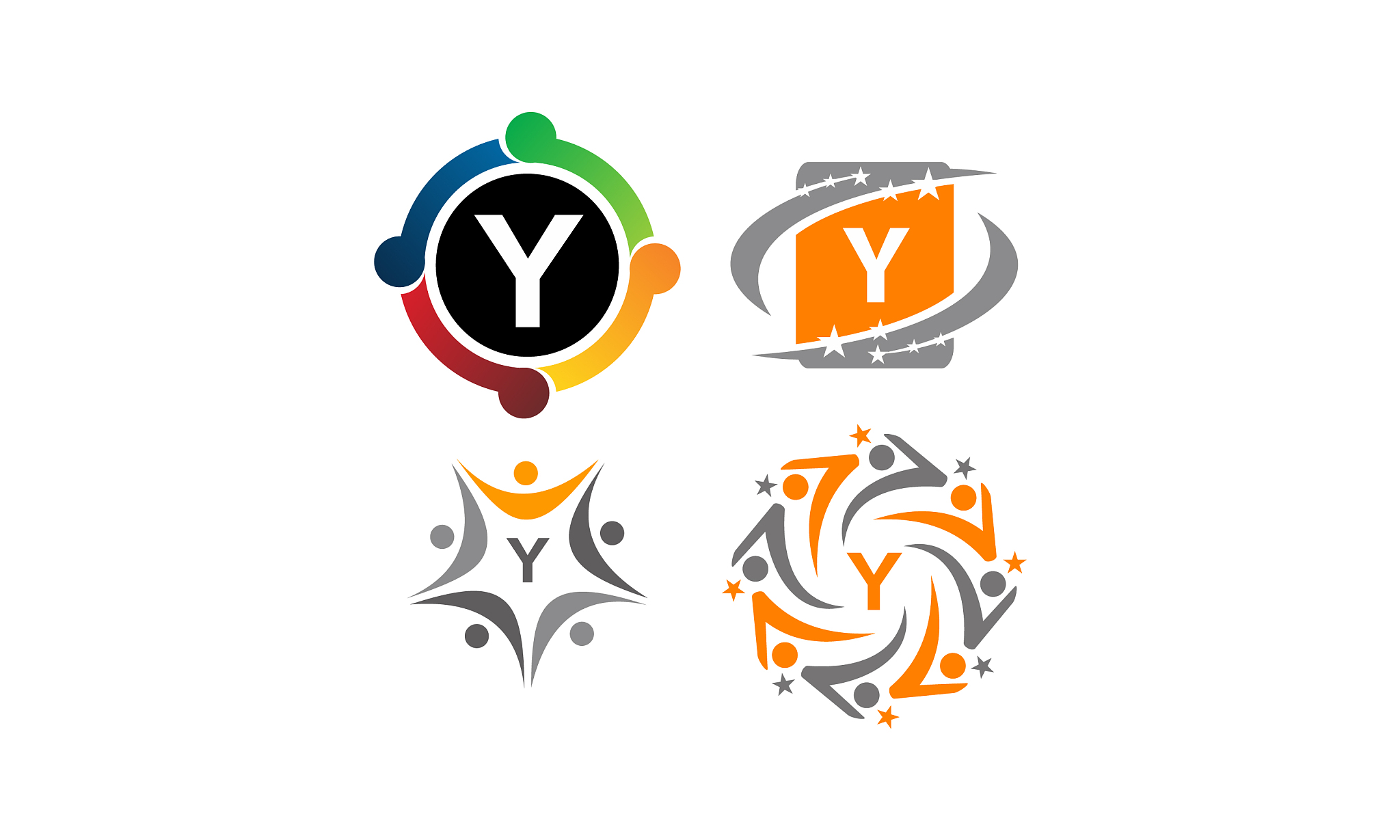 logotype y modern template set