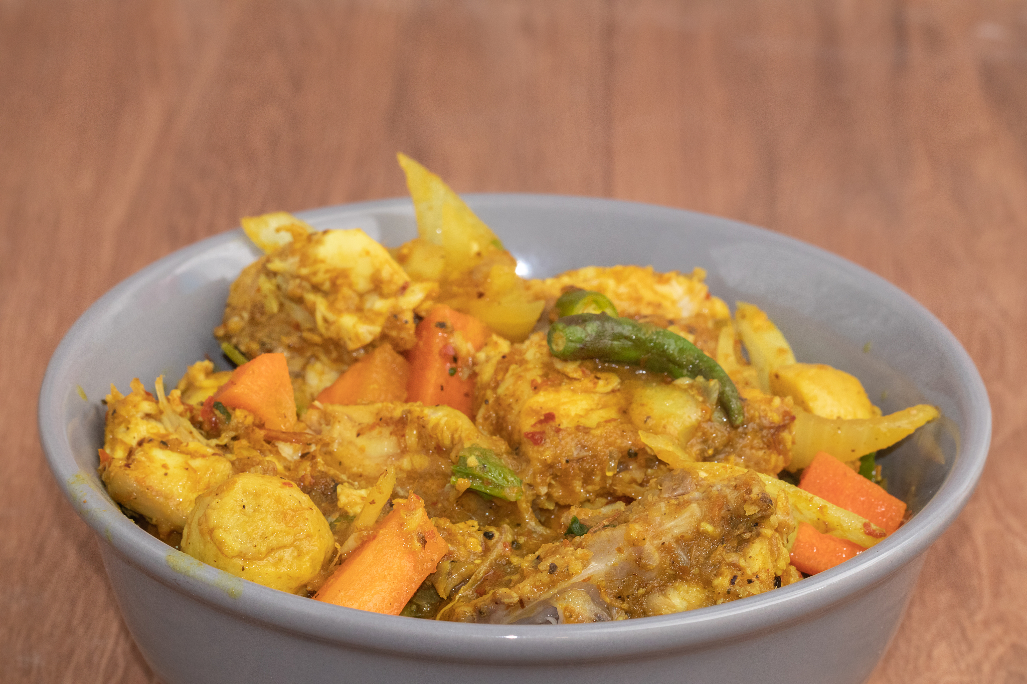 spicy chilli and fish curry, thai style
