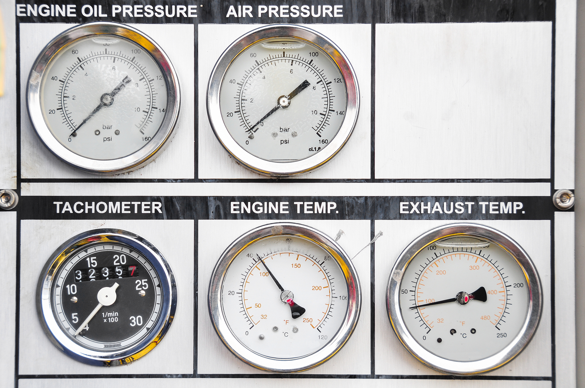 pressure gauge for measuring pressure in the system