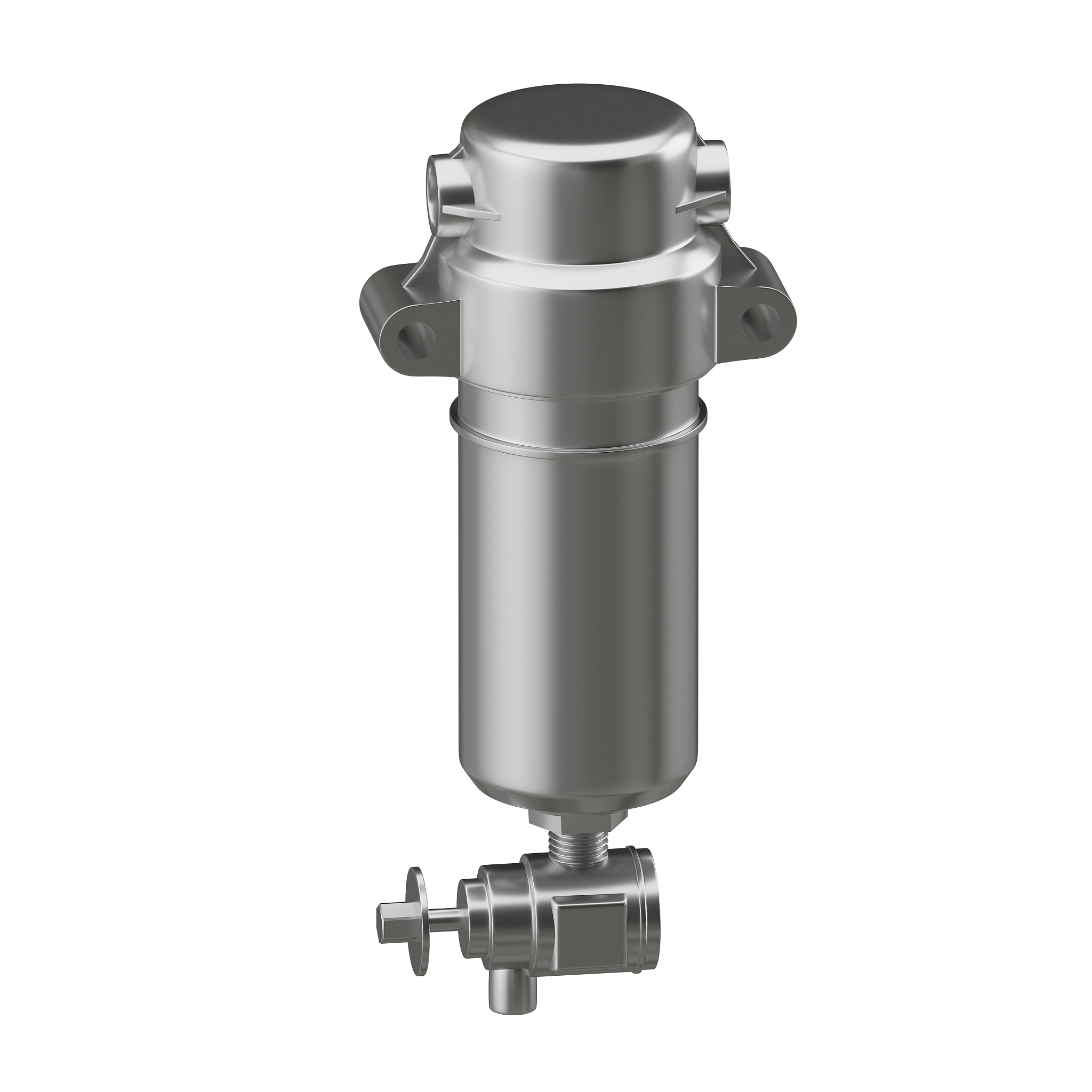 3d illustration industrial part filter