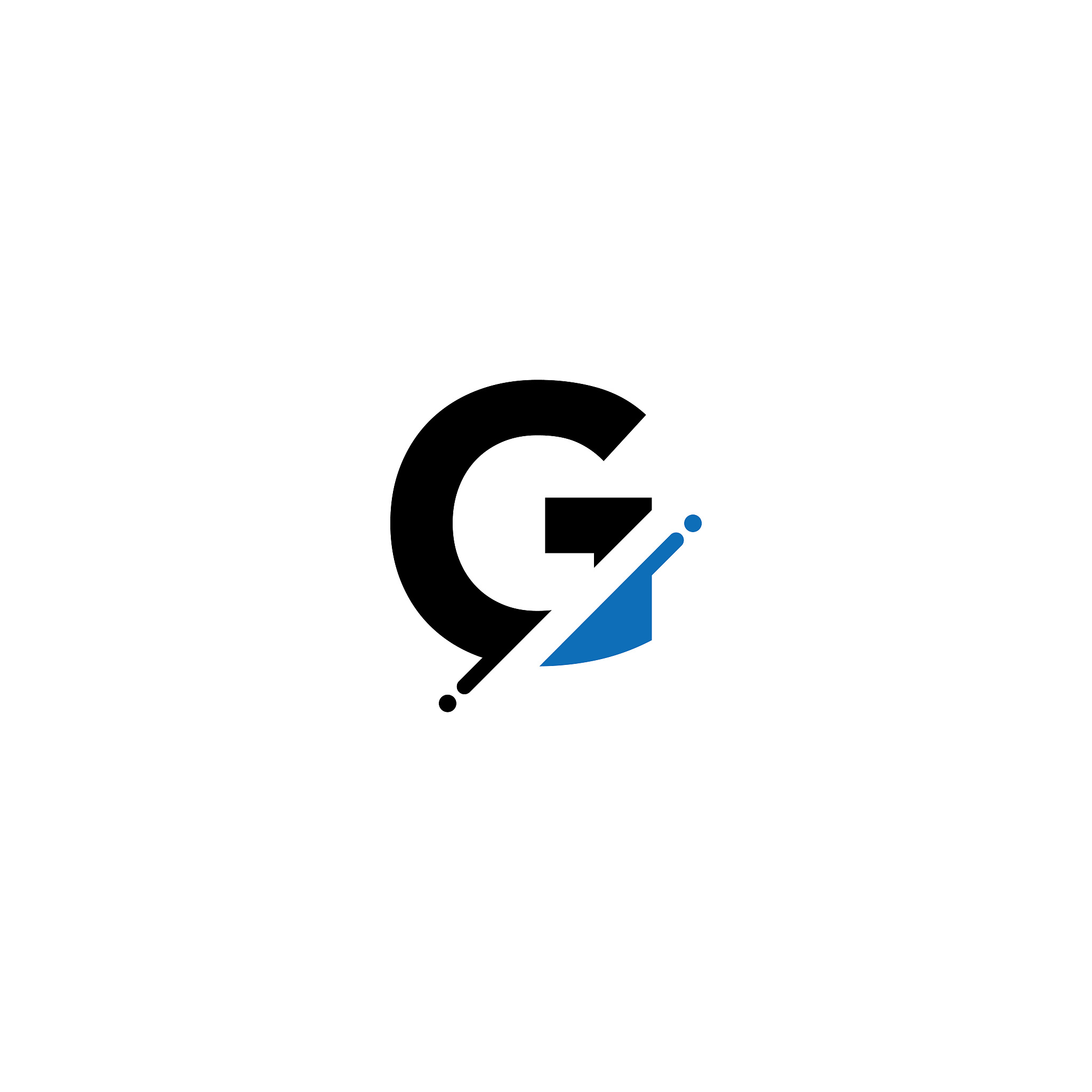 vector modern alphabet letter g, glitch style font design templa