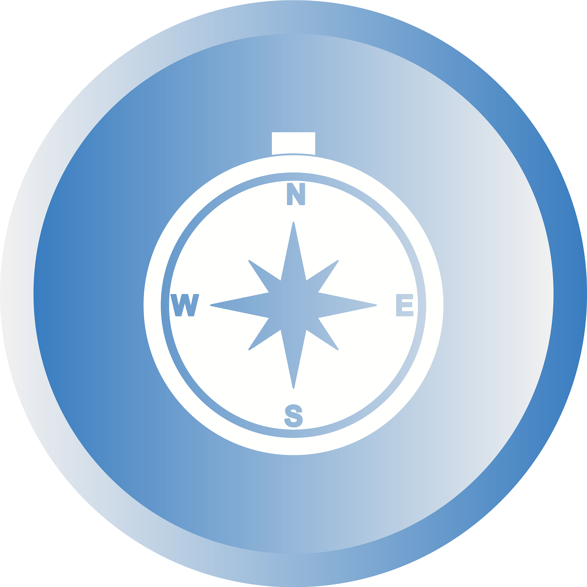 beautiful compass glyph icon