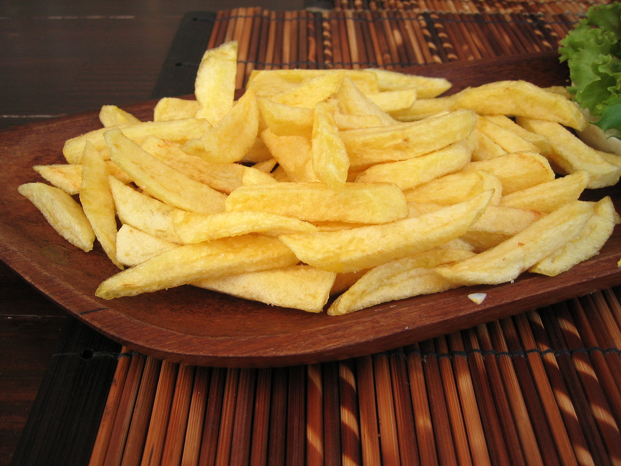 french fries on the table