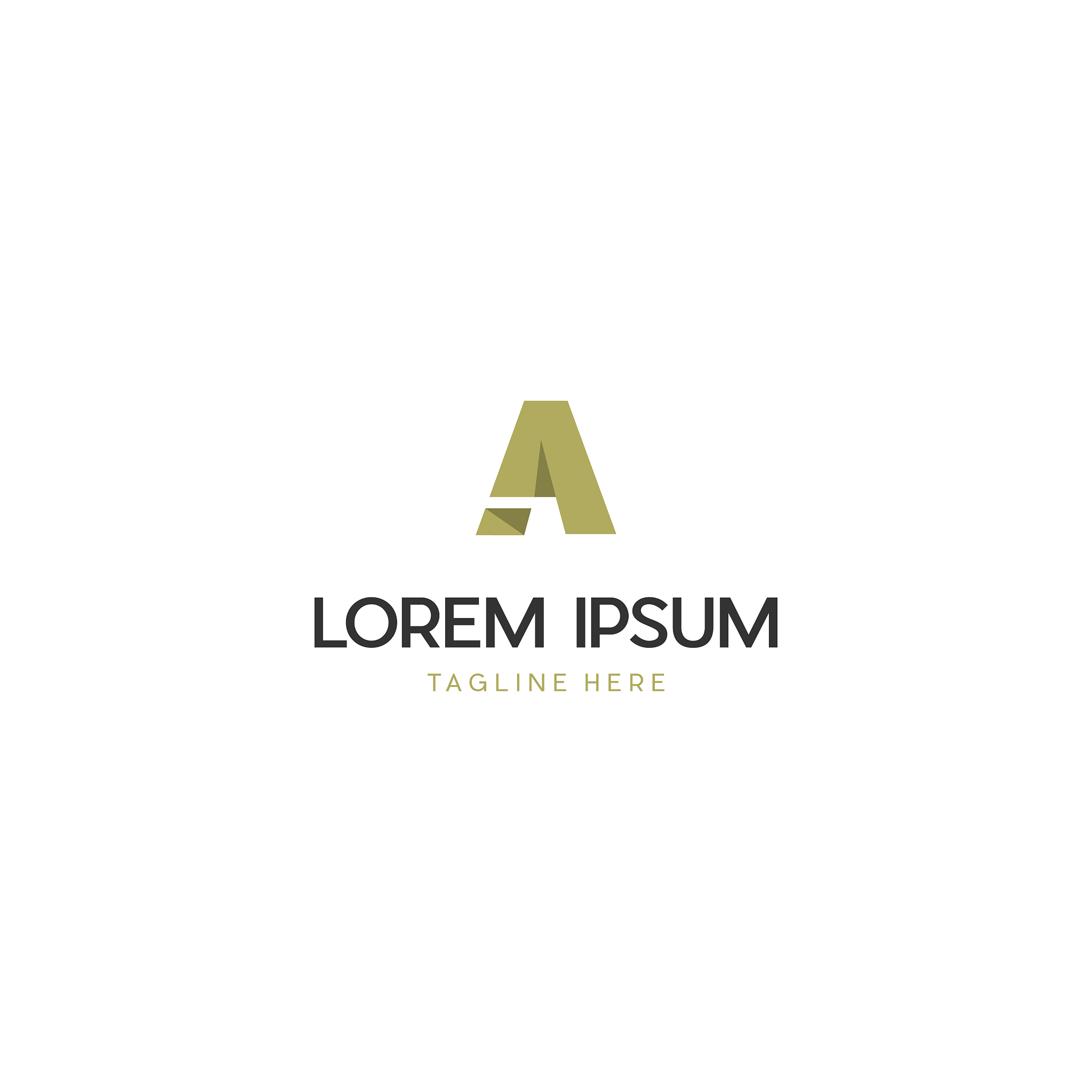 letter a creative logo design
