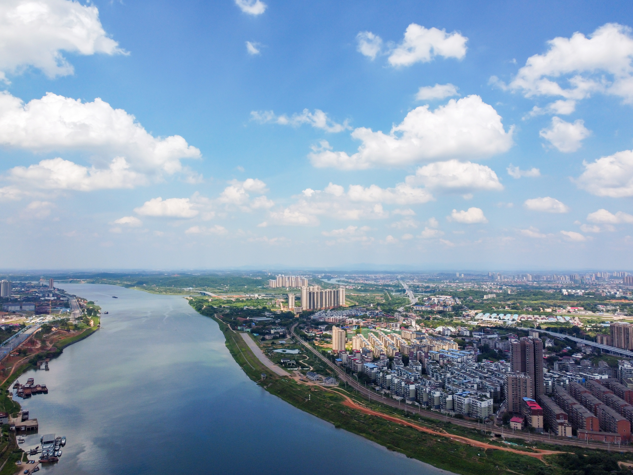 航拍都市风景
