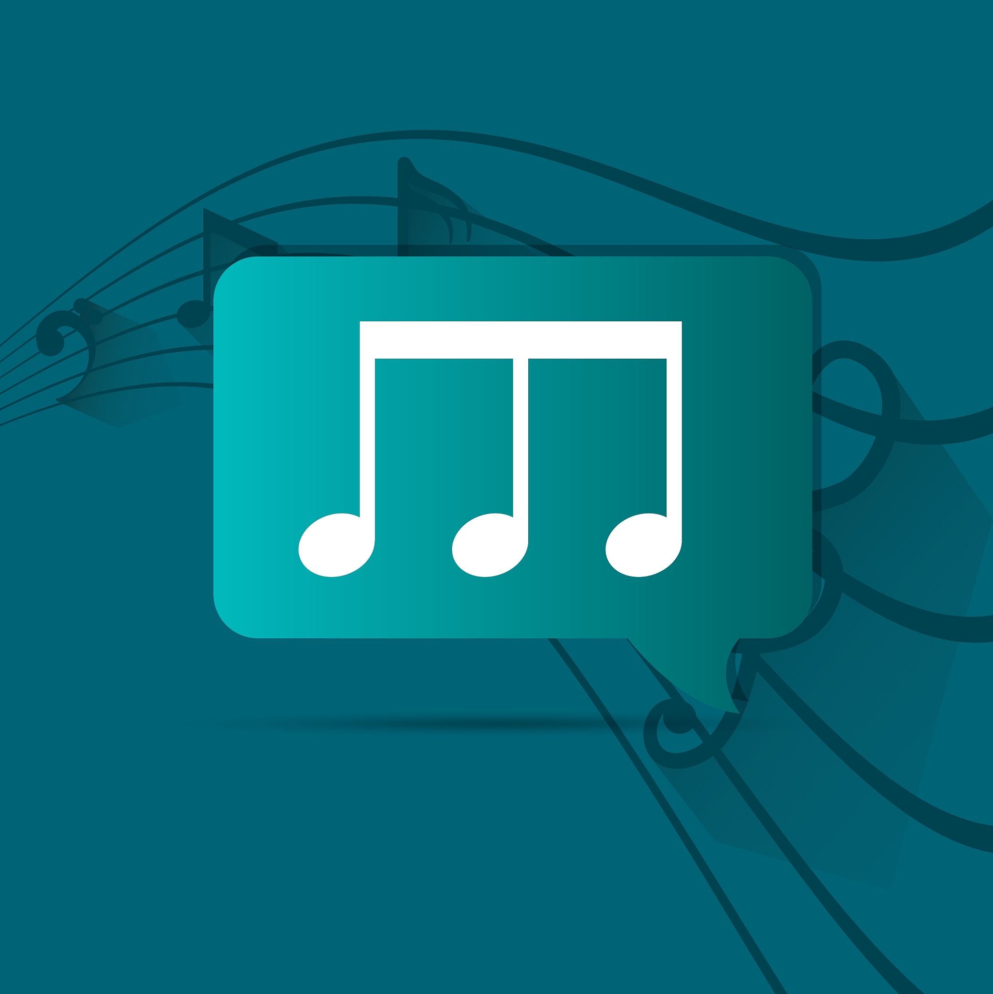music notes sound art