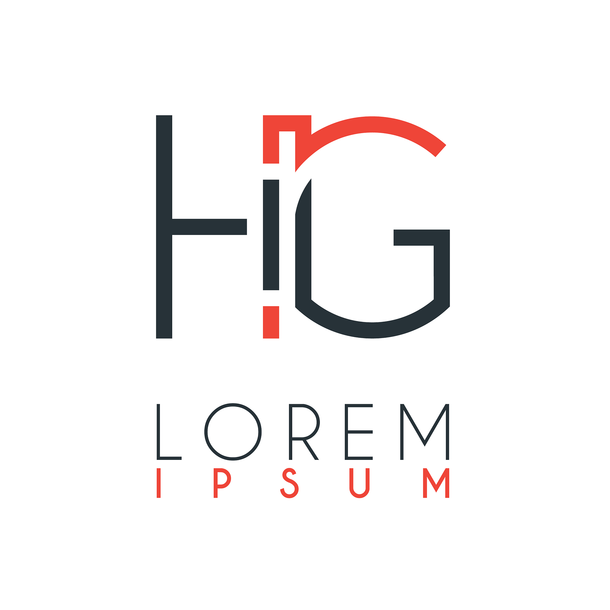 the logo between letter h and letter g or hg