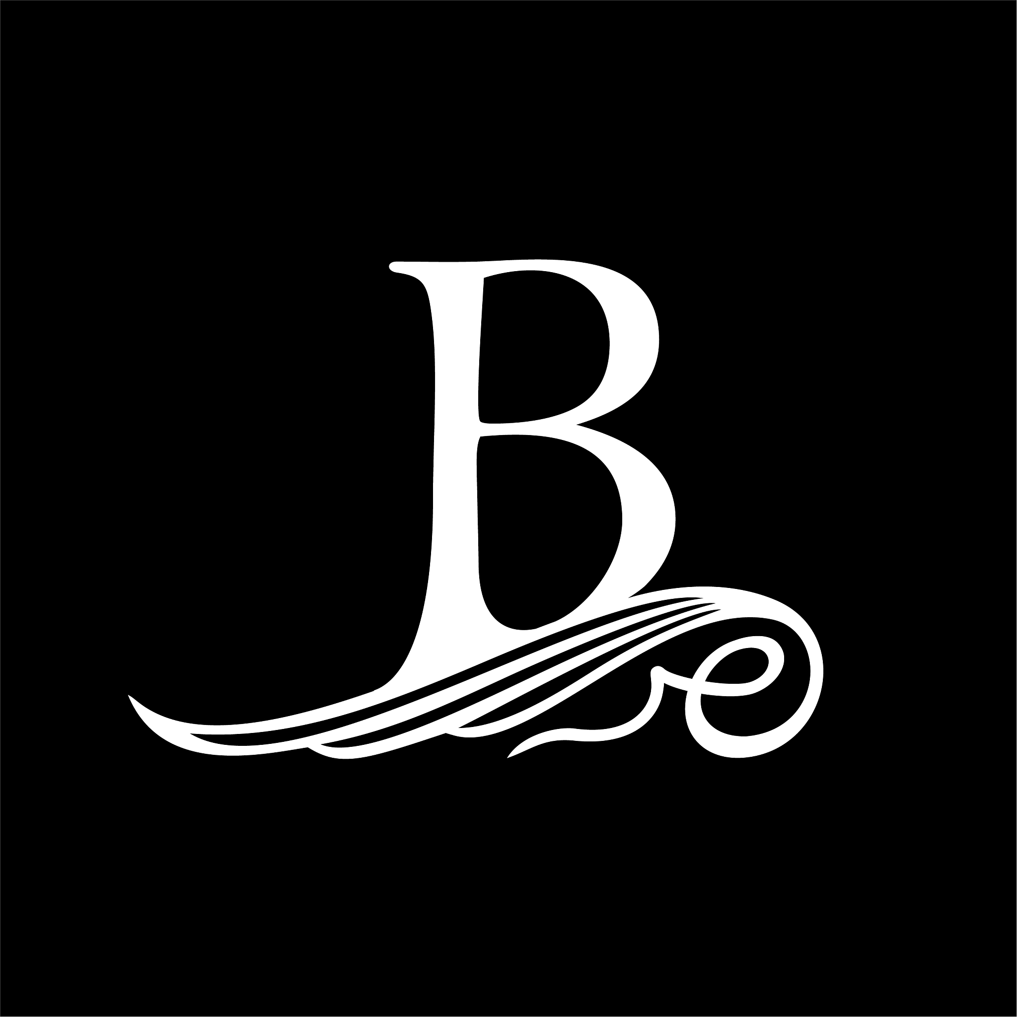 capital letter b for monograms emblems and logos