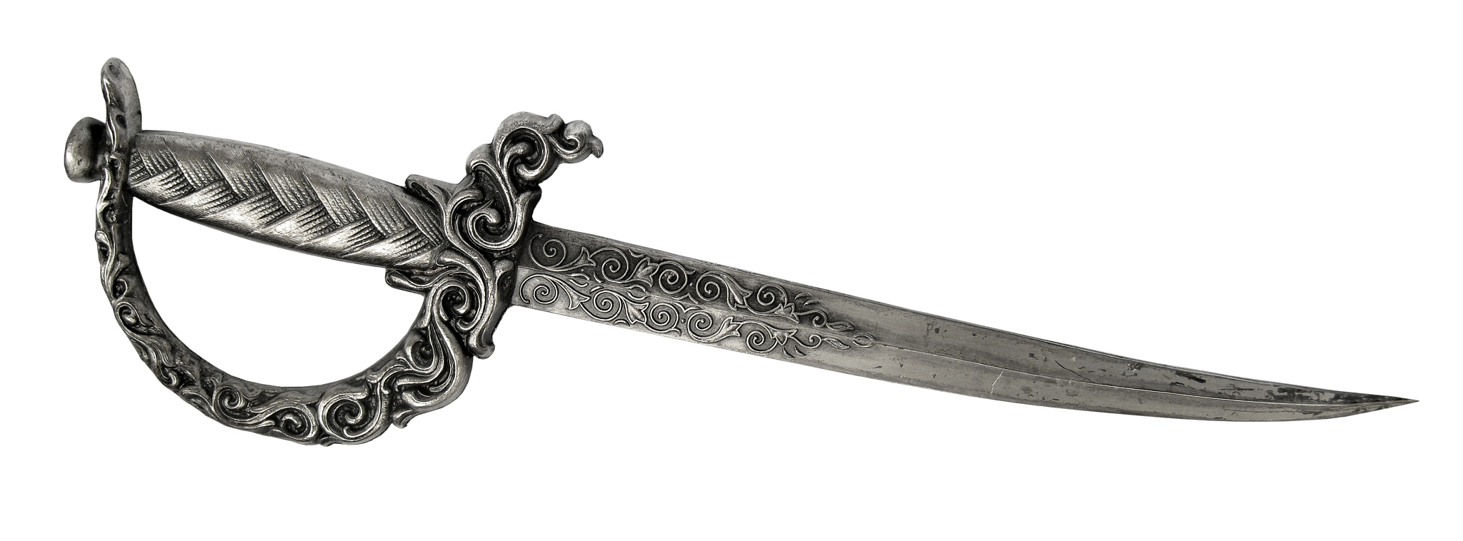 silver sabre with ornaments