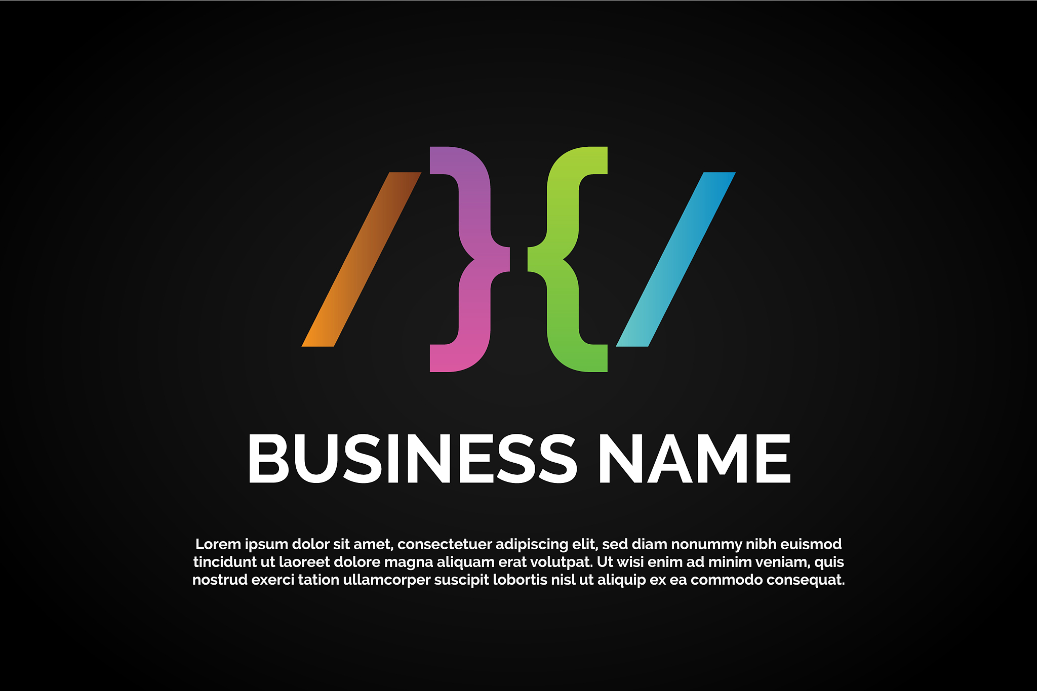 coding logo template letter x