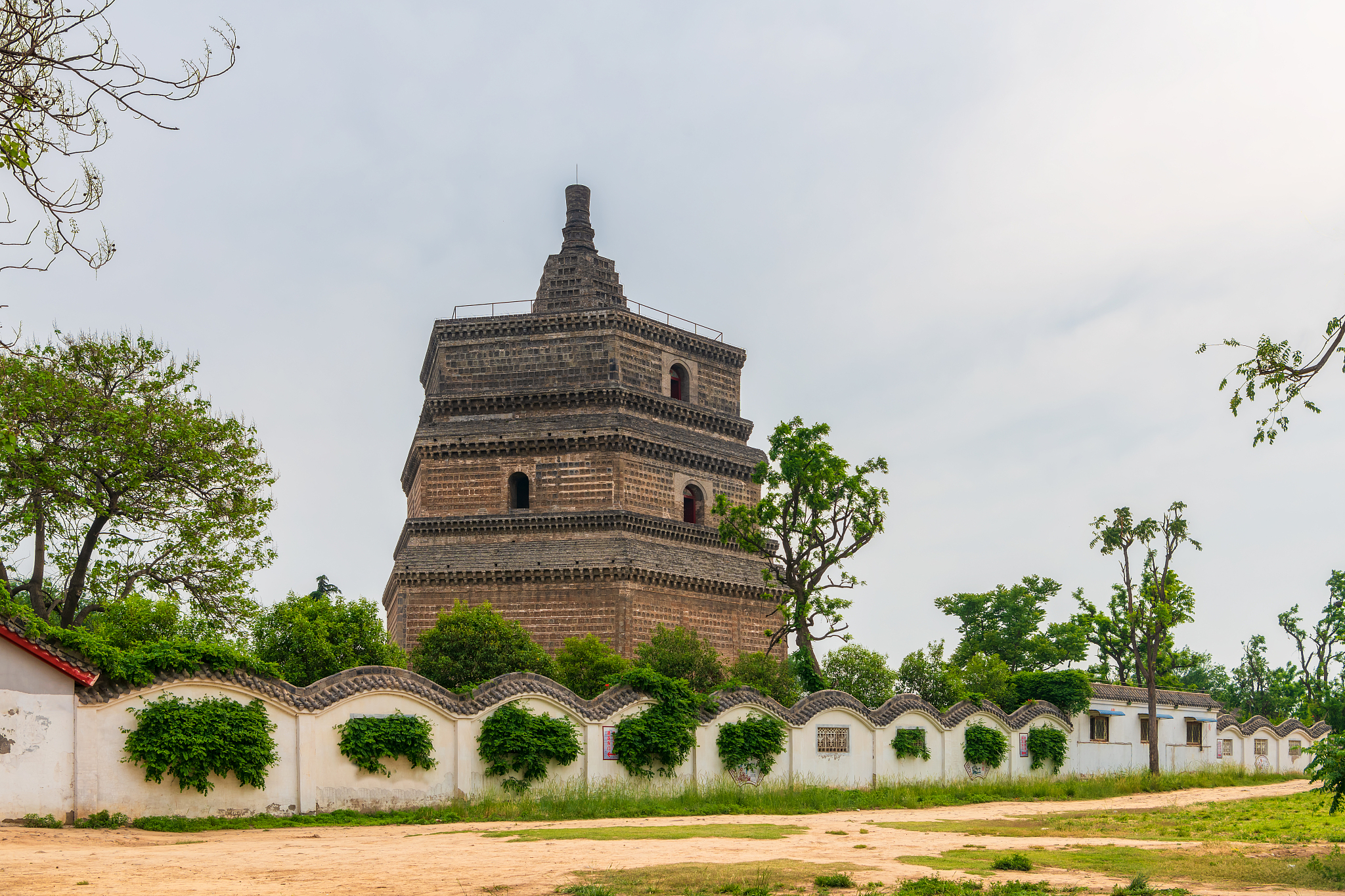 河南开封全国重点文物保护单位北宋繁塔(天清寺塔)