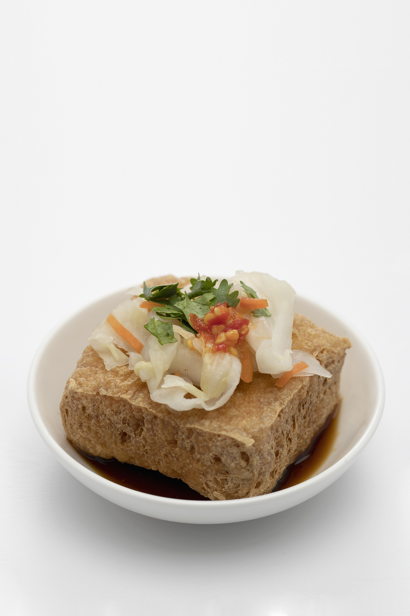 中式料理臭豆腐与泡菜
