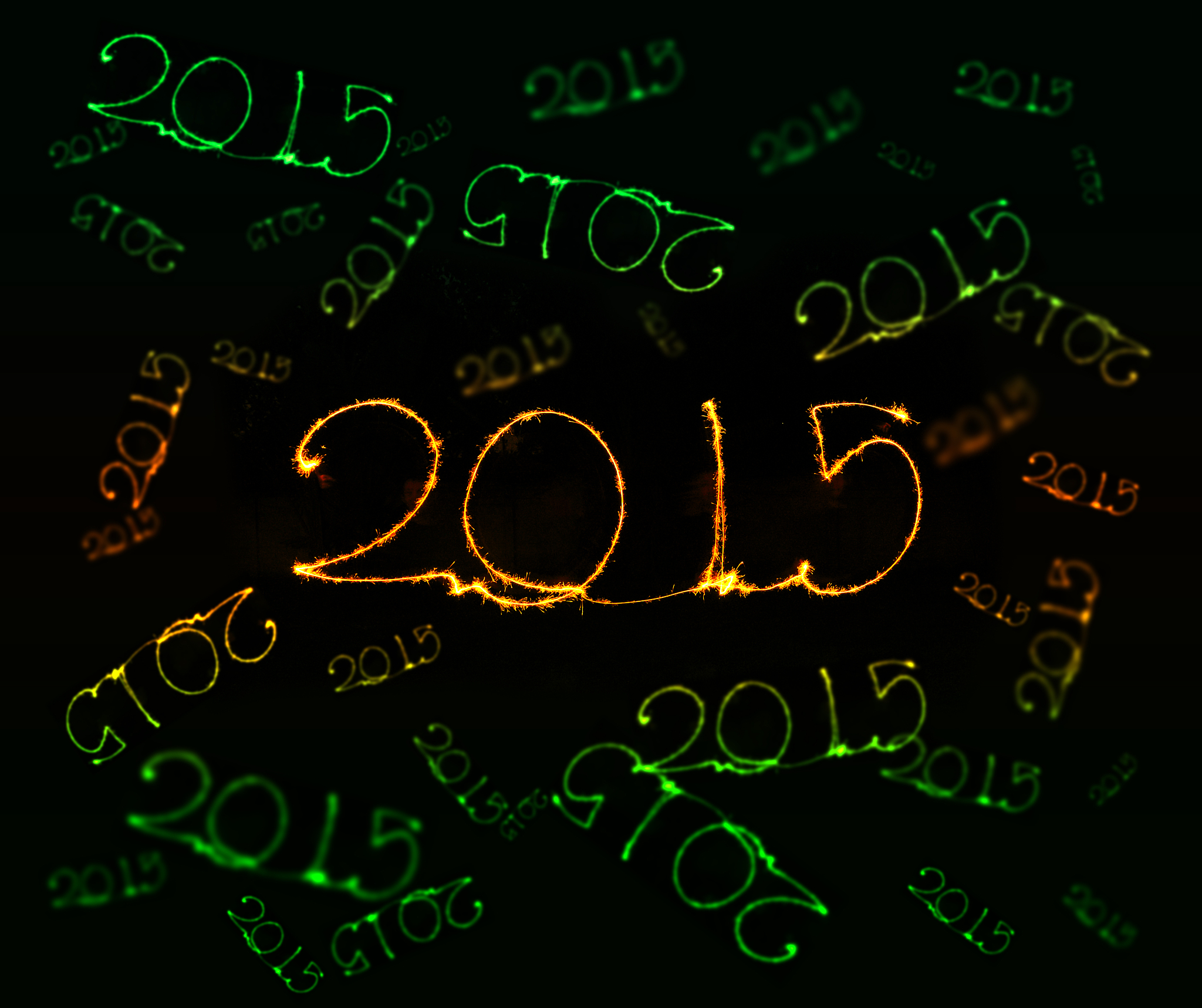 happy new year - 2015 sparkler