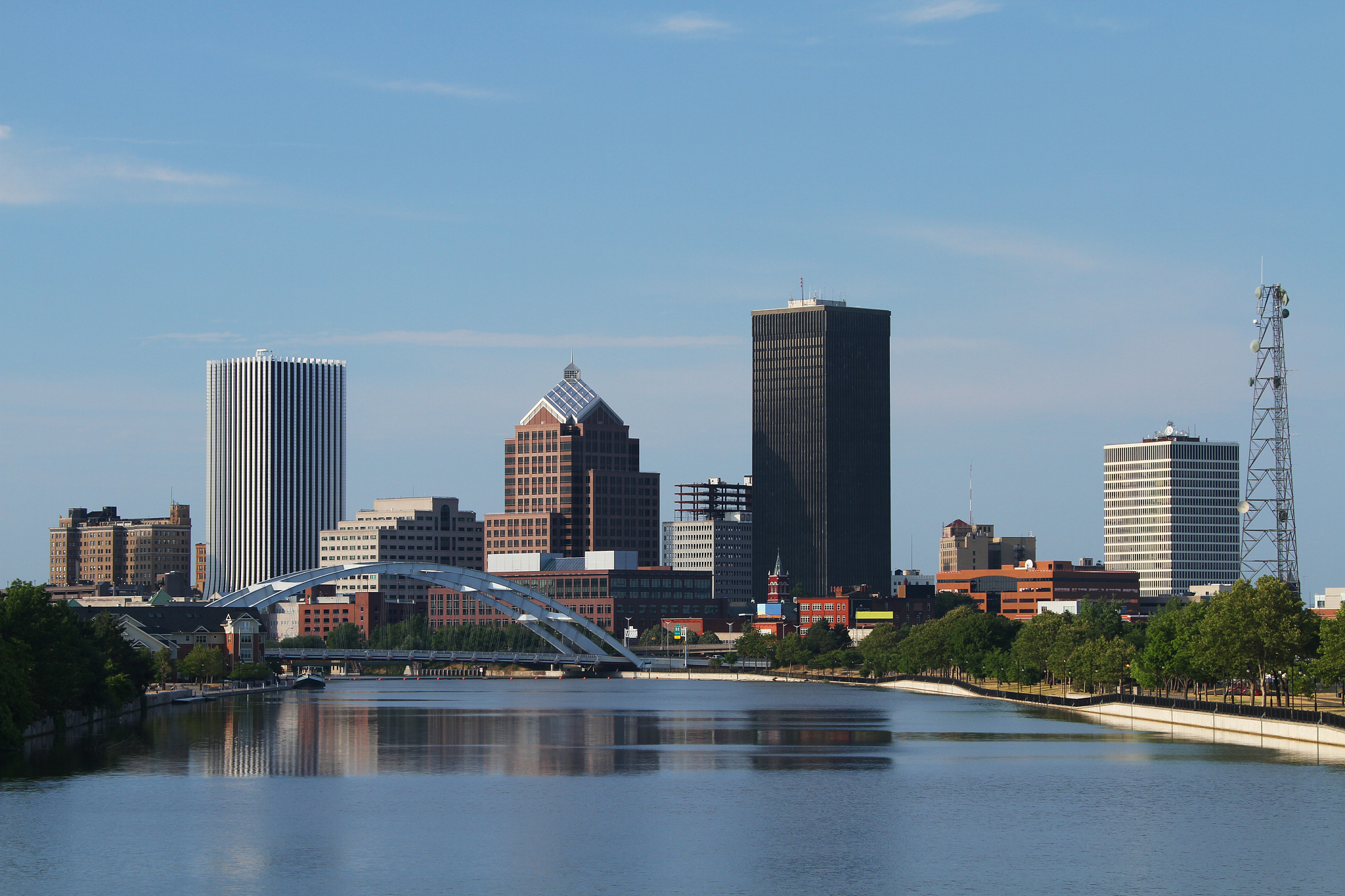 rochester new york cityscape skyline