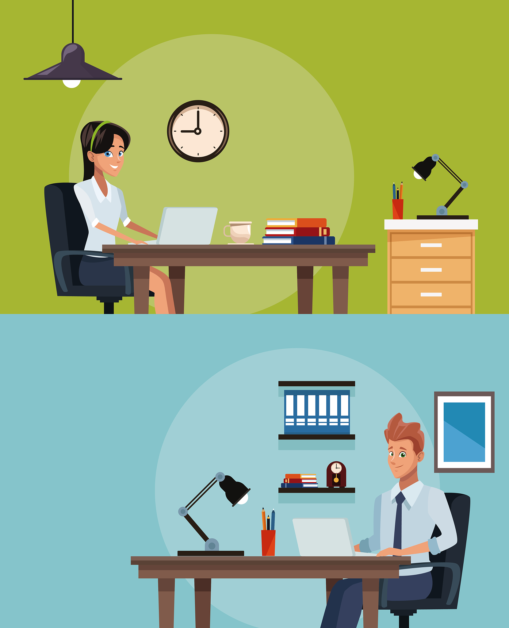 people at office
