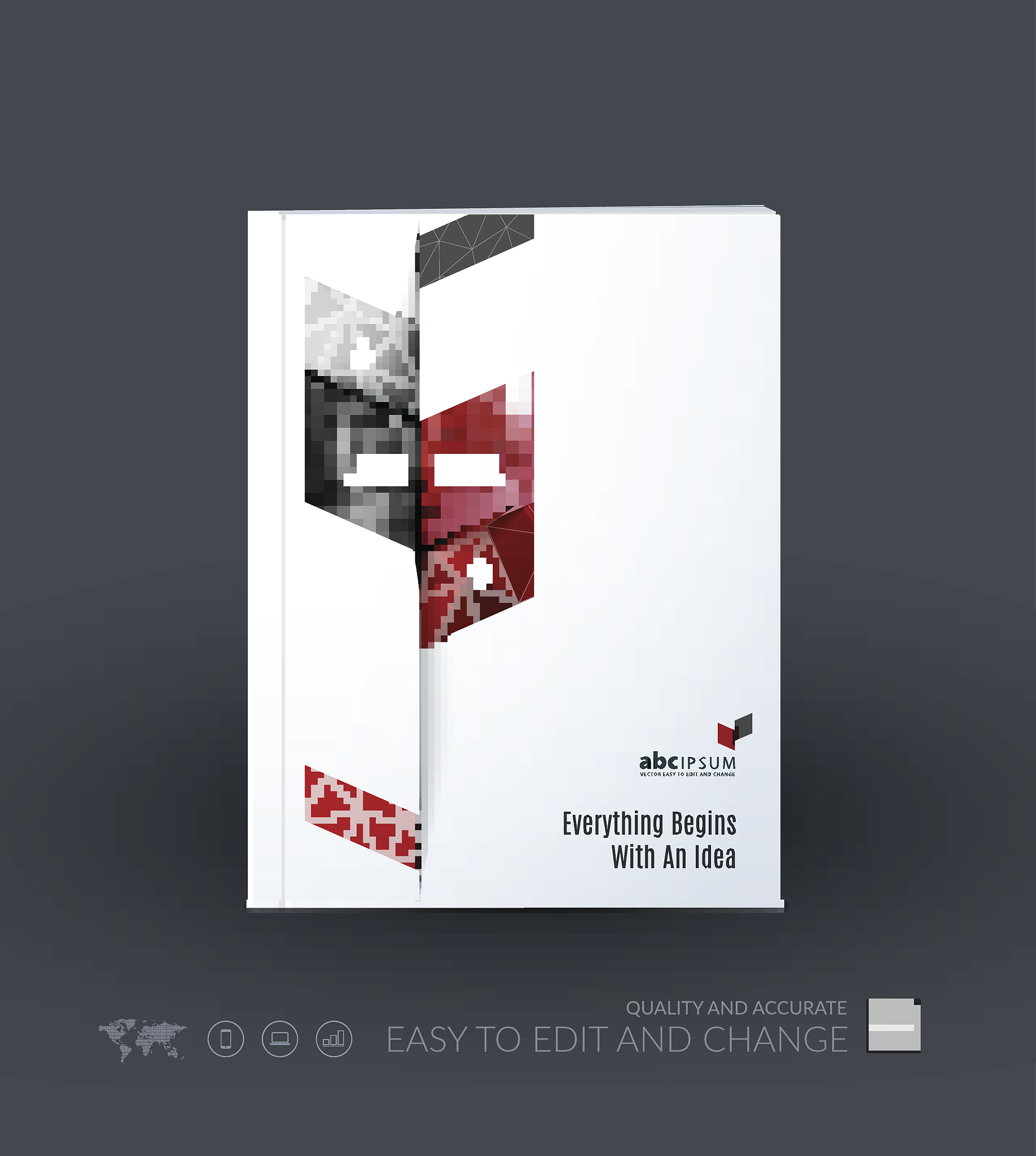 business vector template. brochure layout, cover modern design a