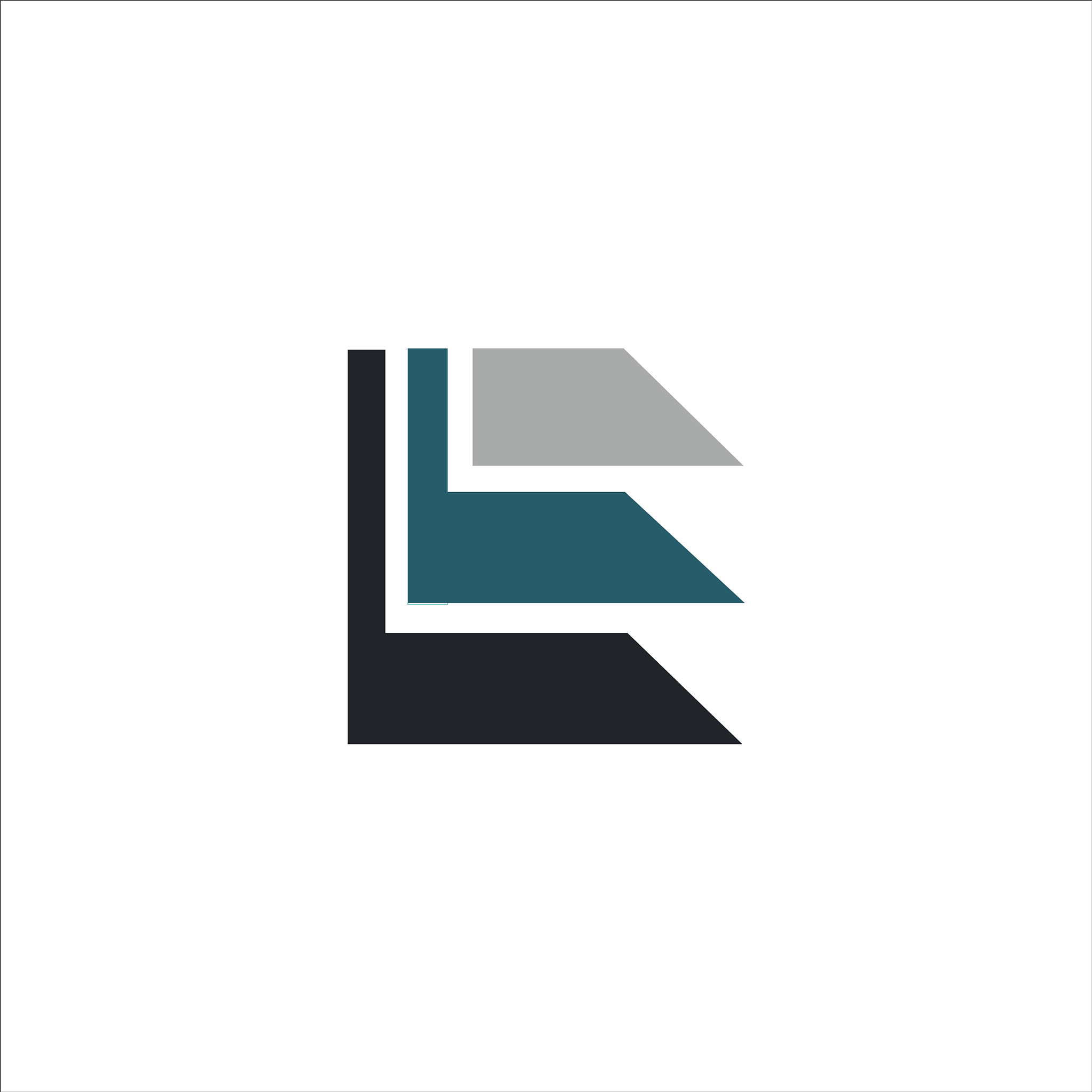 initial letter e logo concept design