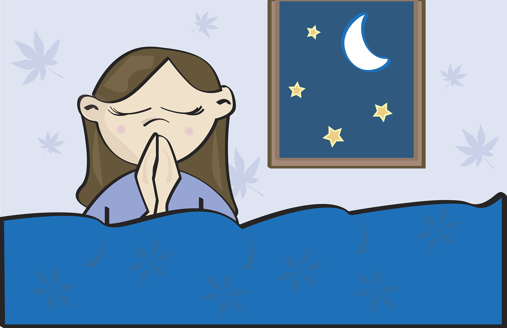girl kneeling beside a bed and praying