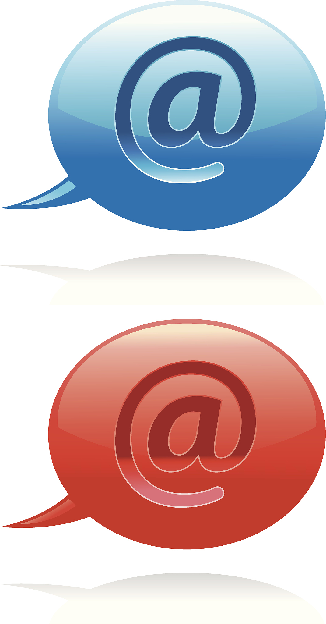 social media icons - @