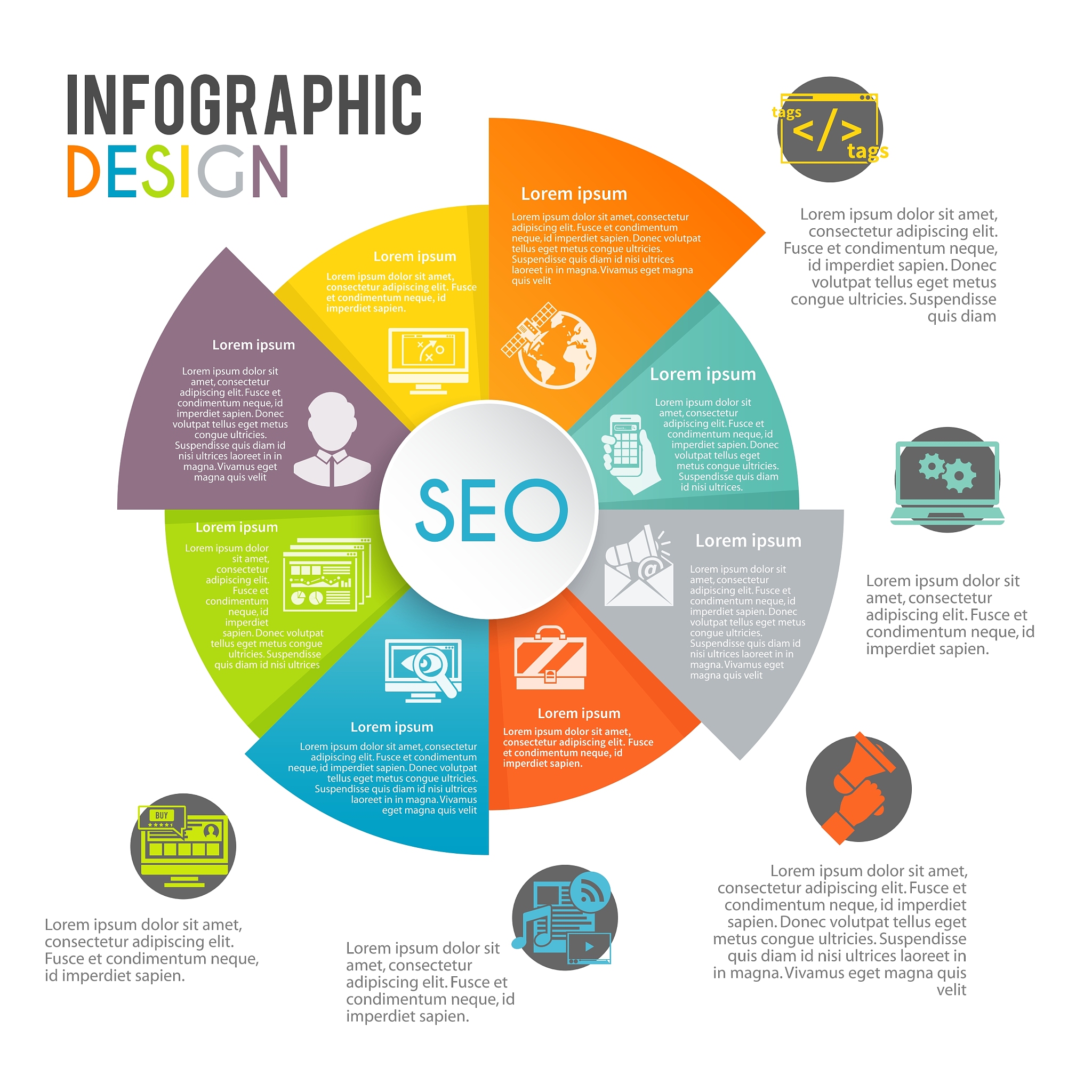 seo internet marketing infographics